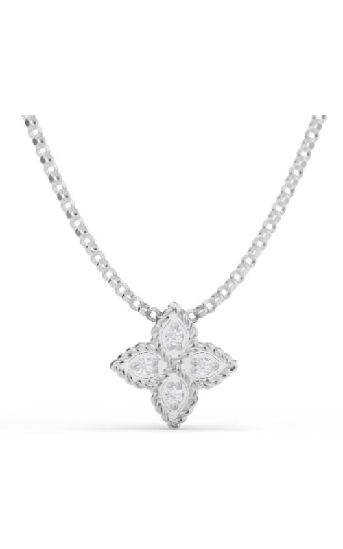 Roberto Coin Diamond Princess Flower Pendant