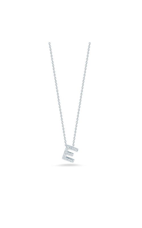 Roberto Coin Love Letter 'E' Diamond Necklace