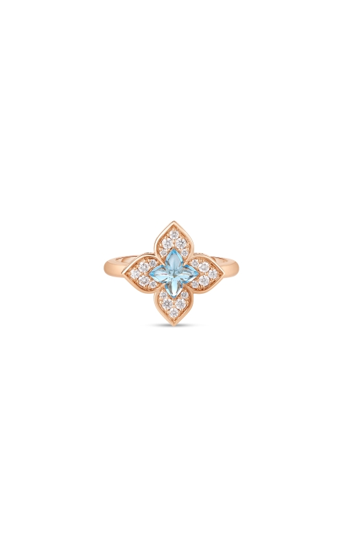 Roberto Coin Blue Topaz & Diamond Venetian Princess Ring