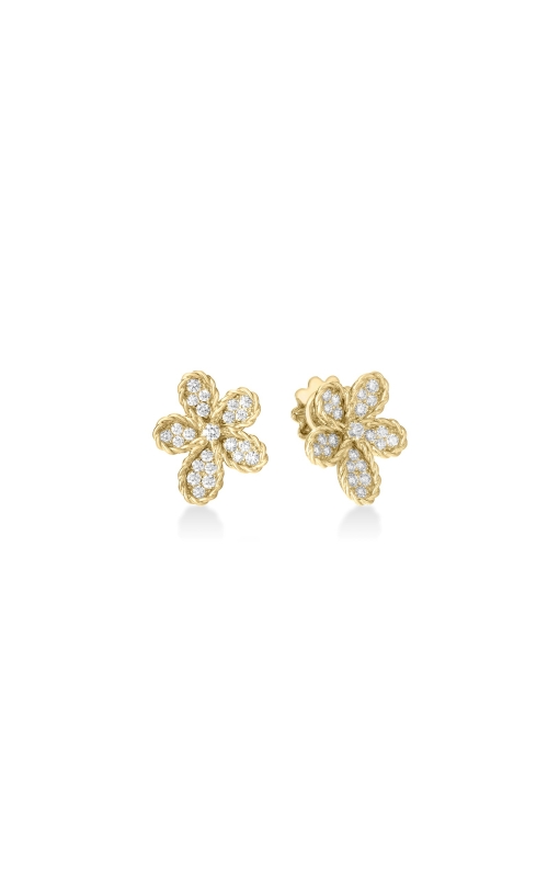 Roberto Coin Jasmine Flower Diamond Earrings