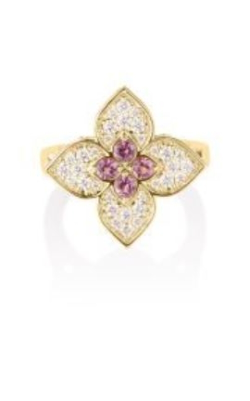 Roberto Coin Venetian Princess Carnival Diamond & Rubellite Large Flower Ring