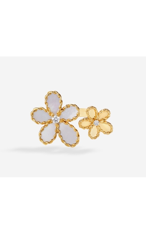 Roberto Coin Jasmine Diamond & Mother Of Pearl Flower Ring