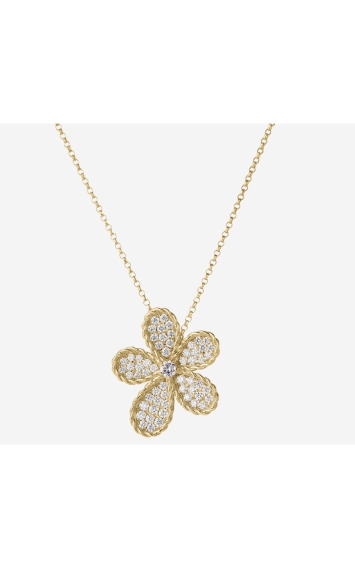 Roberto Coin Jasmine Flower Diamond Pendant