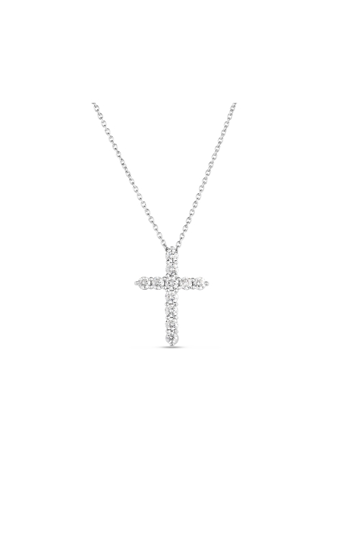 Roberto Coin Diamond Cross Necklace
