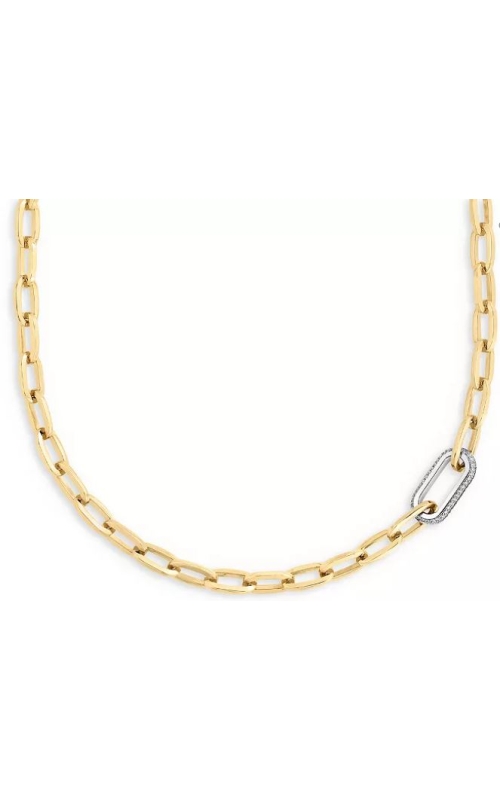 Roberto Coin Diamond Link Paperclip Necklace
