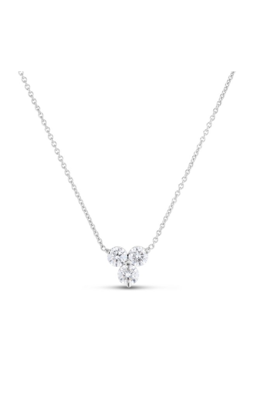 Roberto Coin Diamond Three Stone Cluster Pendant