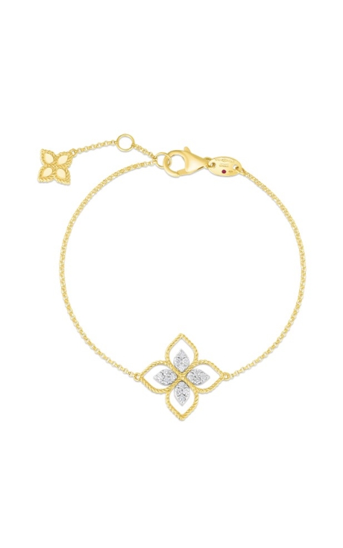 Roberto Coin Principessa Large Single Diamond Flower Bracelet