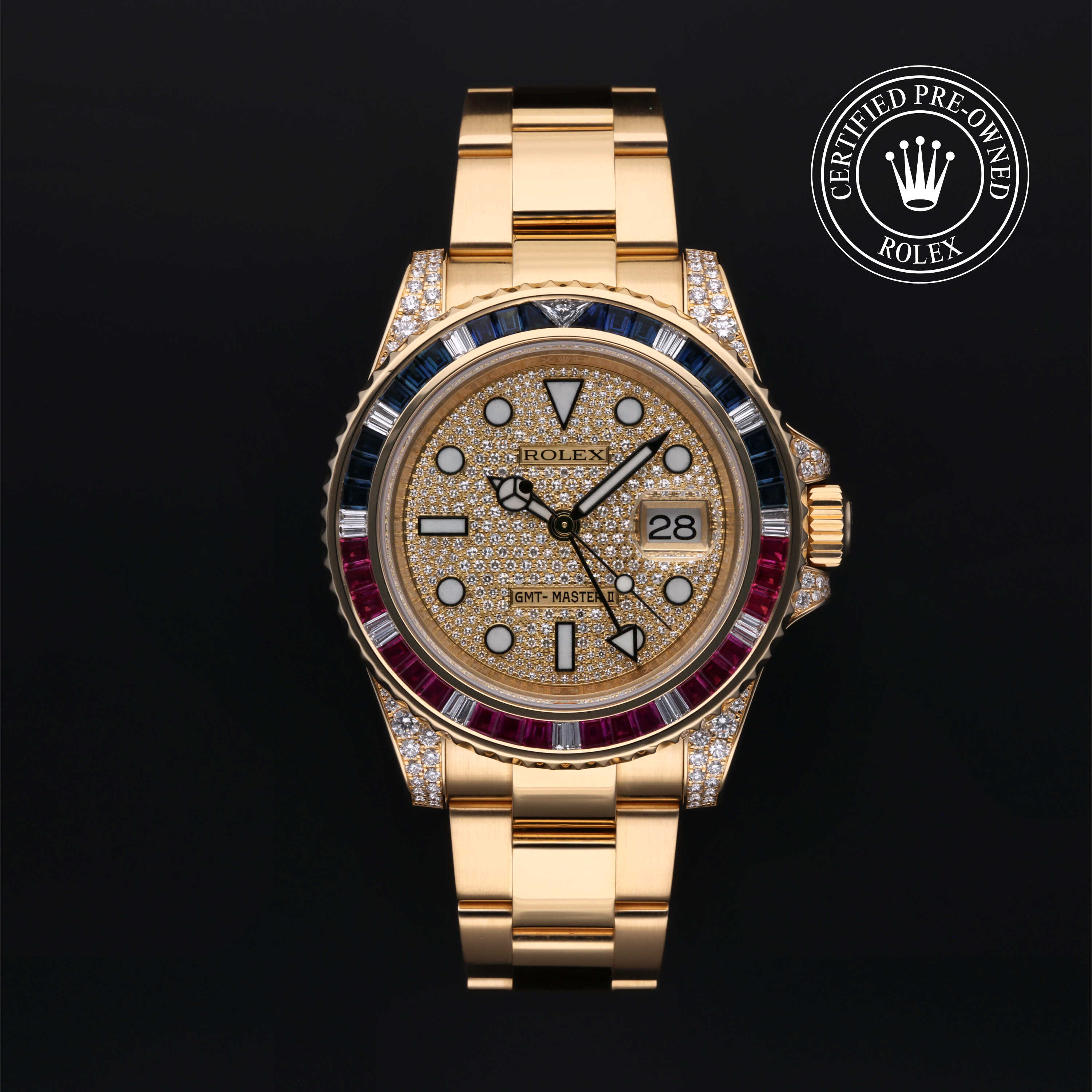 Rolex GMT-Master II in Gold 18 Carat Yellow M116758SARU-0004 at Heller Jewelers