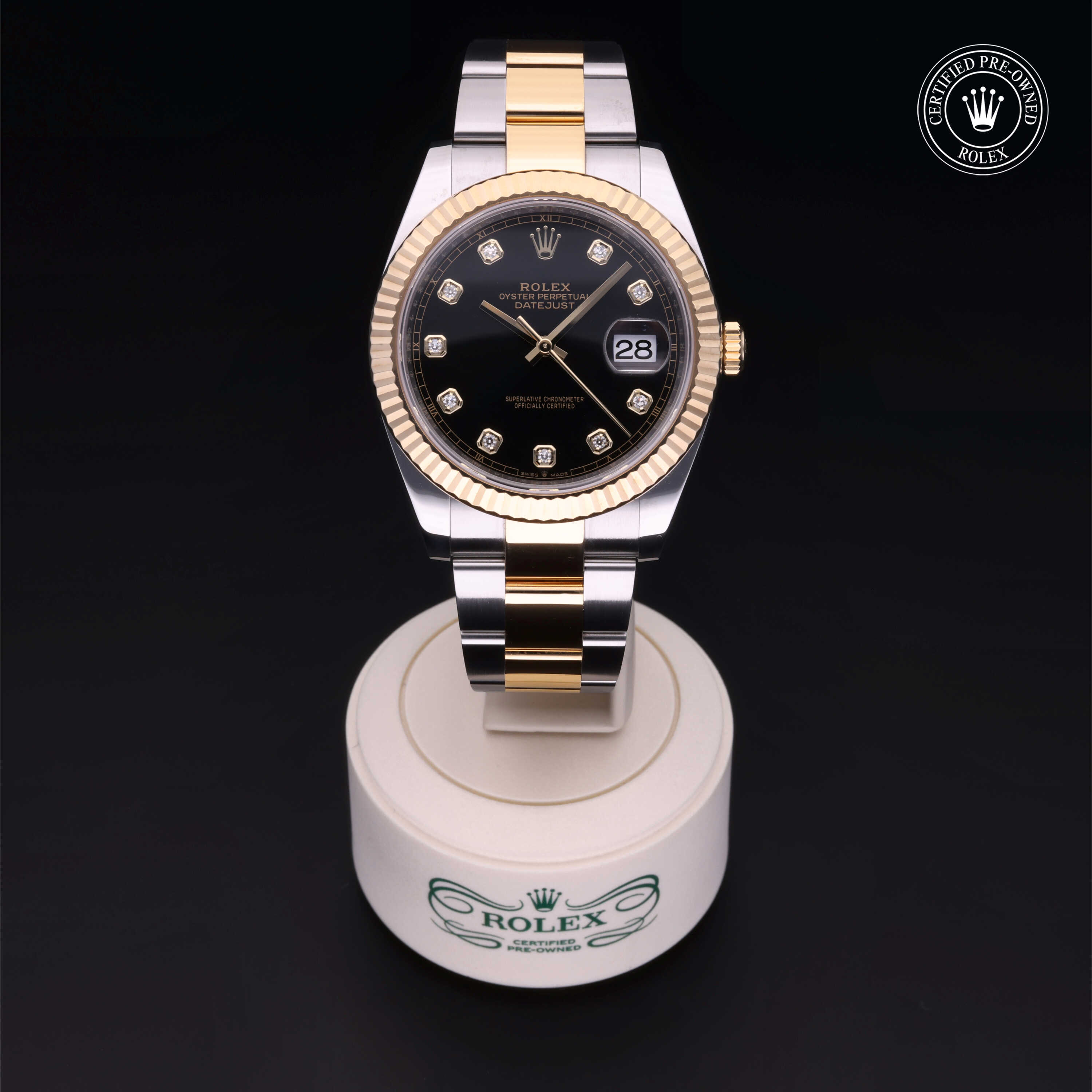 Rolex Datejust in Rolesor 18 Carat Yellow M126333-0005 at Heller Jewelers