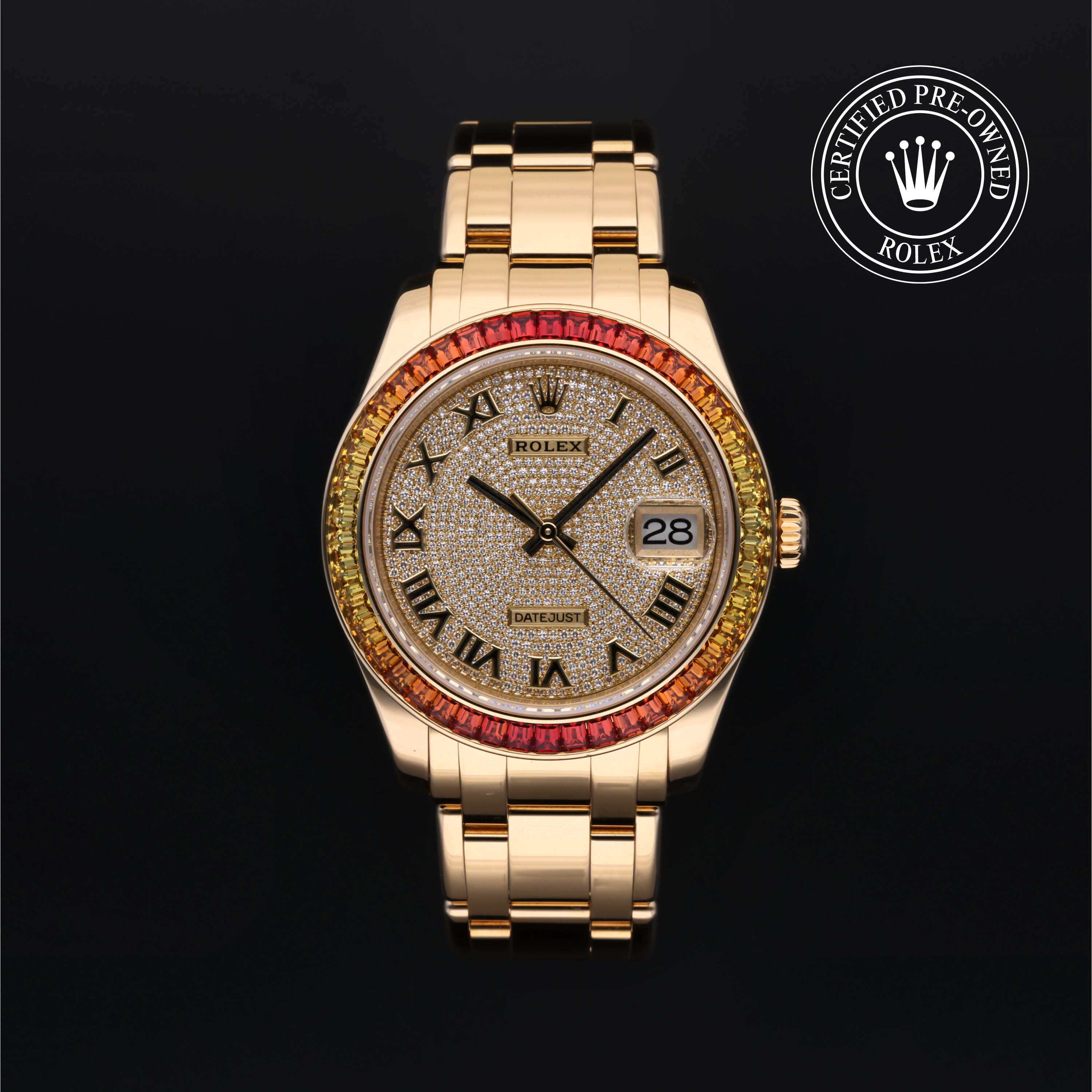 Rolex Pearlmaster in Gold 18 Carat Yellow M86348SAJOR-0001 at Heller Jewelers