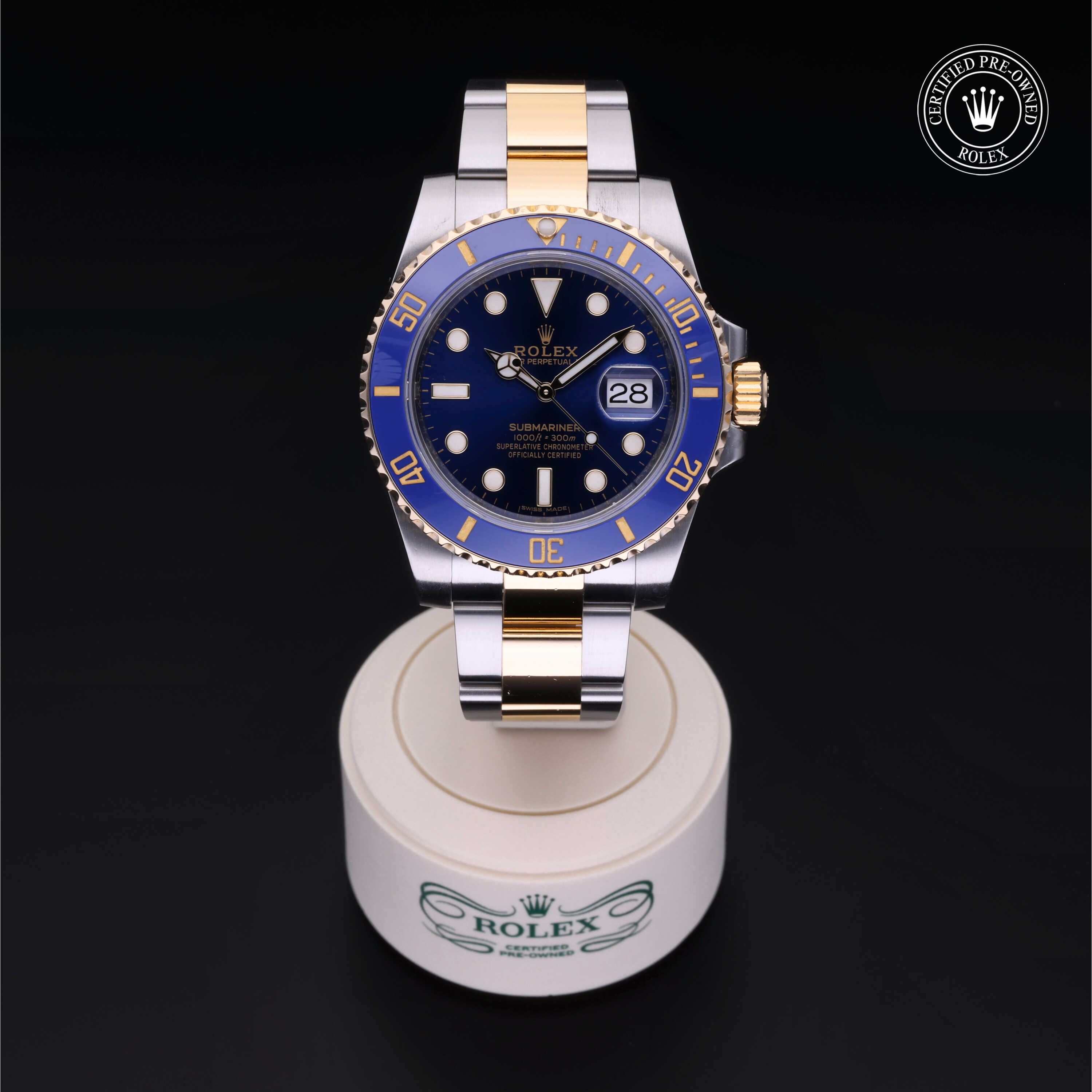 Rolex Submariner in Rolesor 18 Carat Yellow M116613LB-0005 at Heller Jewelers