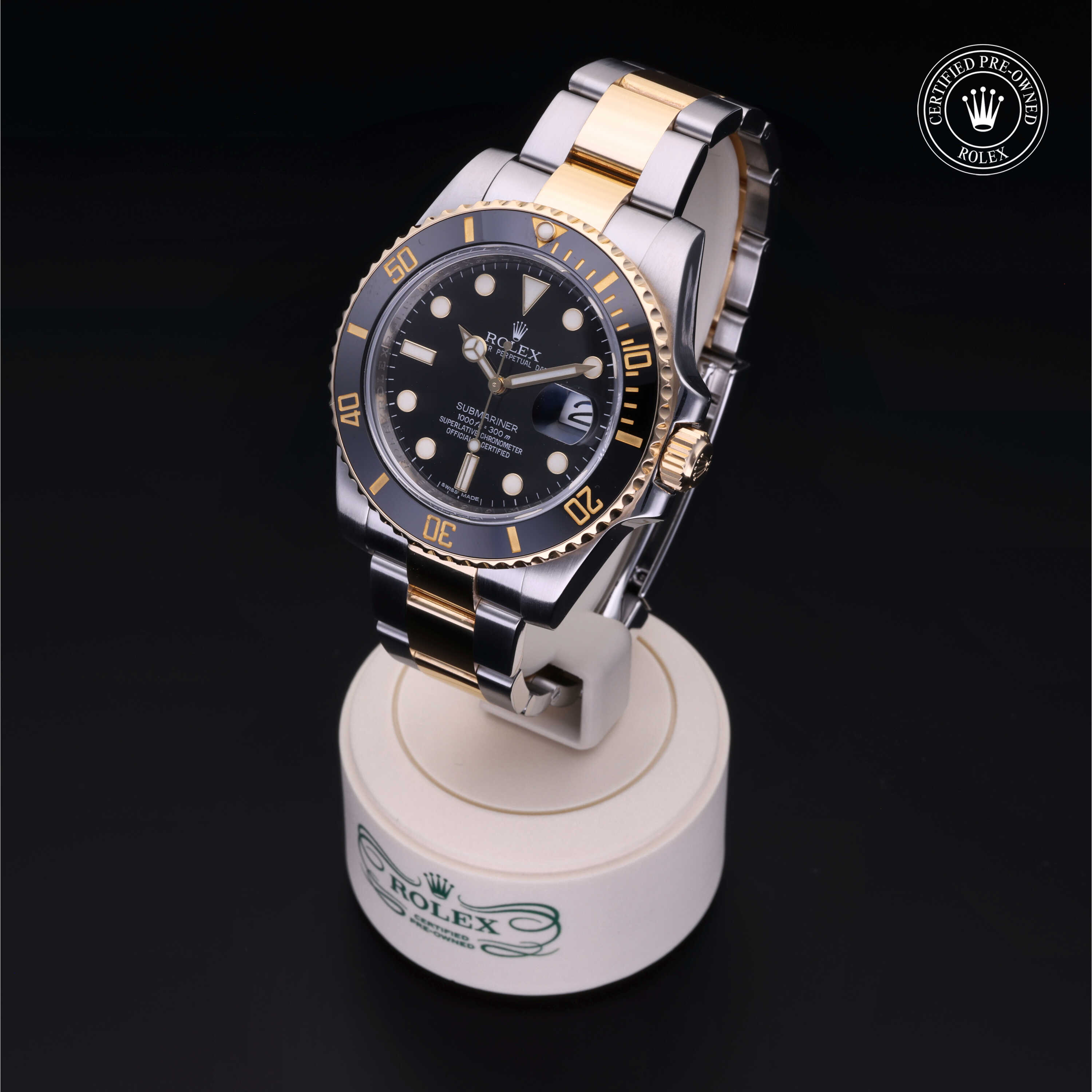 Rolex Submariner in Rolesor 18 Carat Yellow M116613LN-0001 at Heller Jewelers