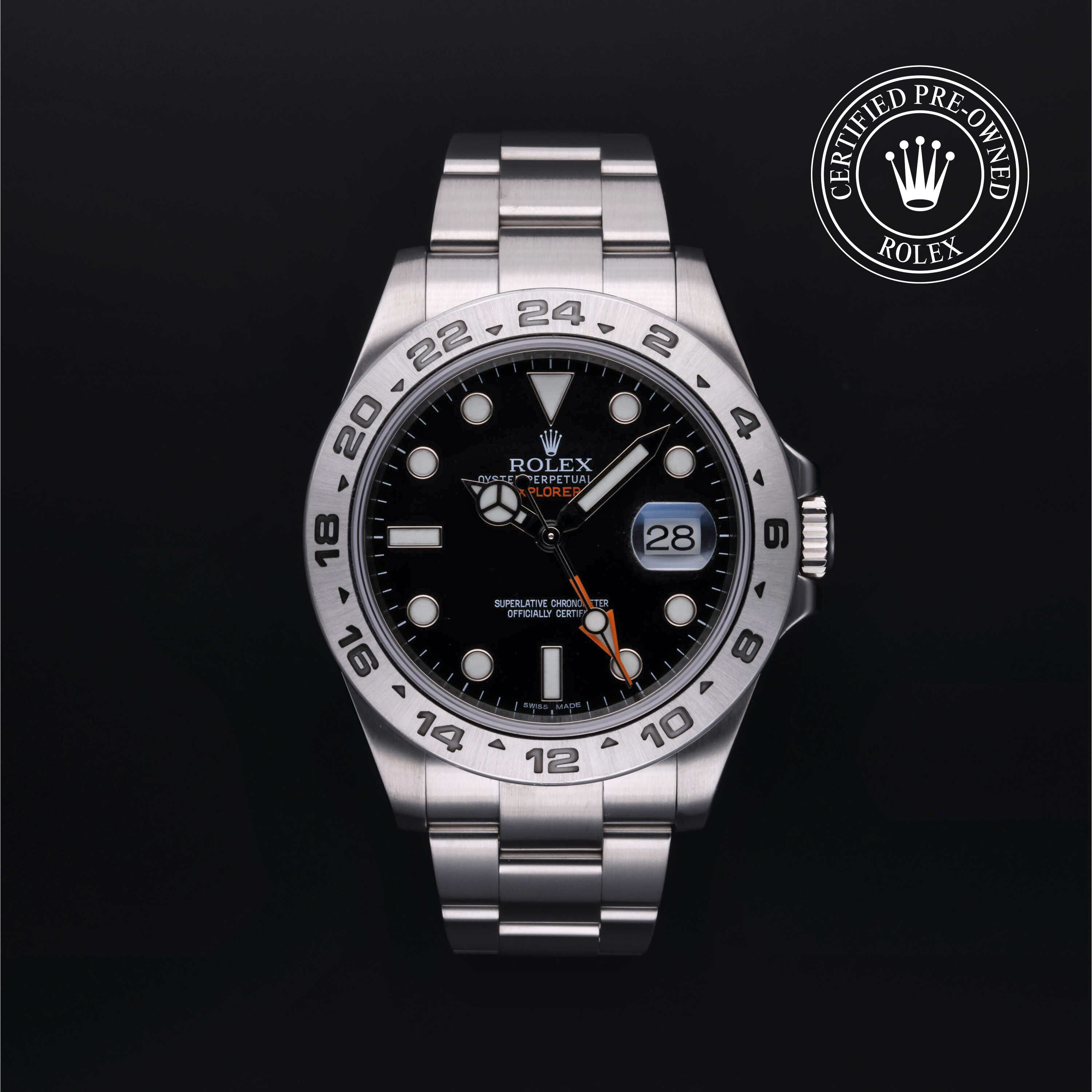 Rolex Explorer II in Steel M216570-0002 at Heller Jewelers