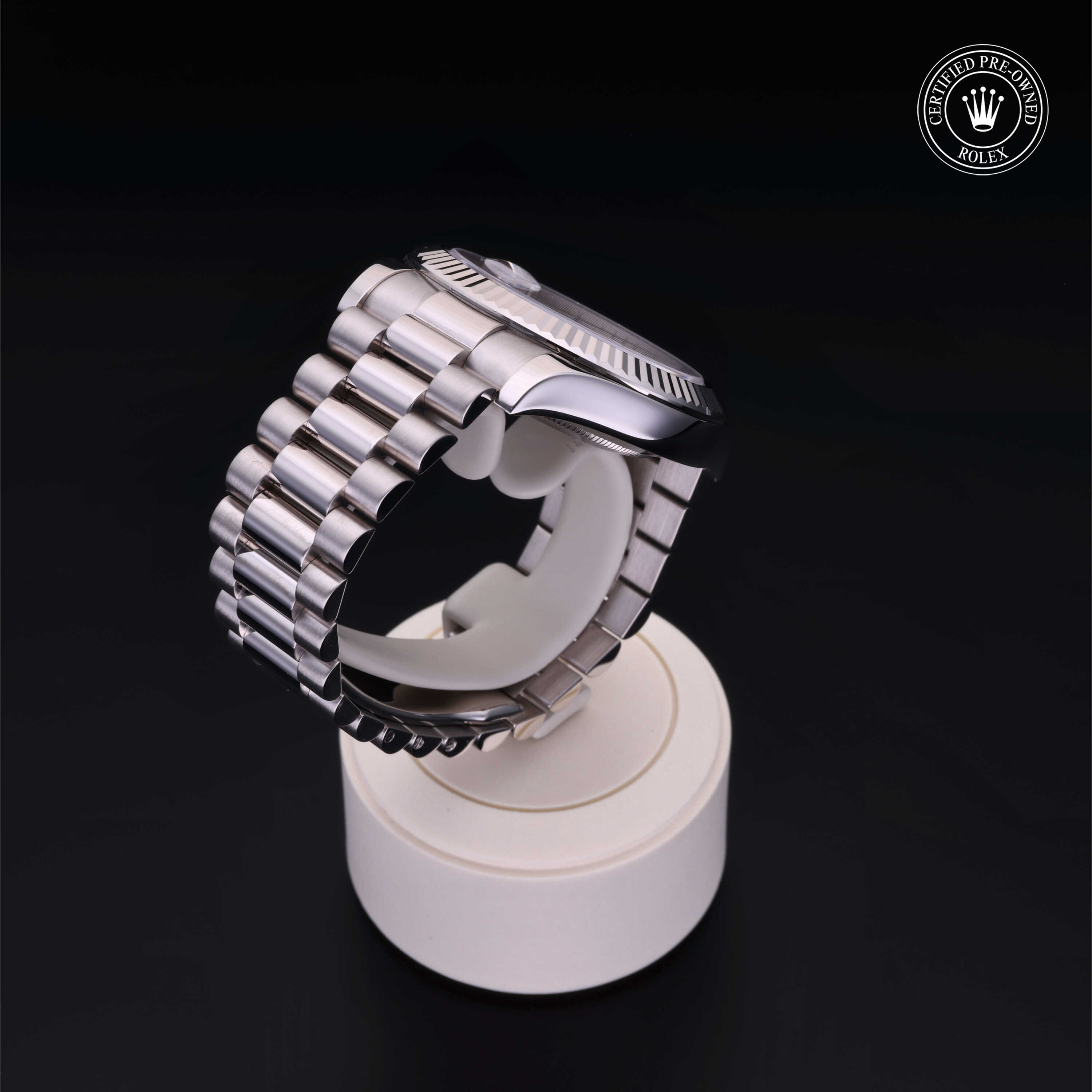 Rolex Day-Date in Gold 18 Carat White M218239-0003 at Heller Jewelers