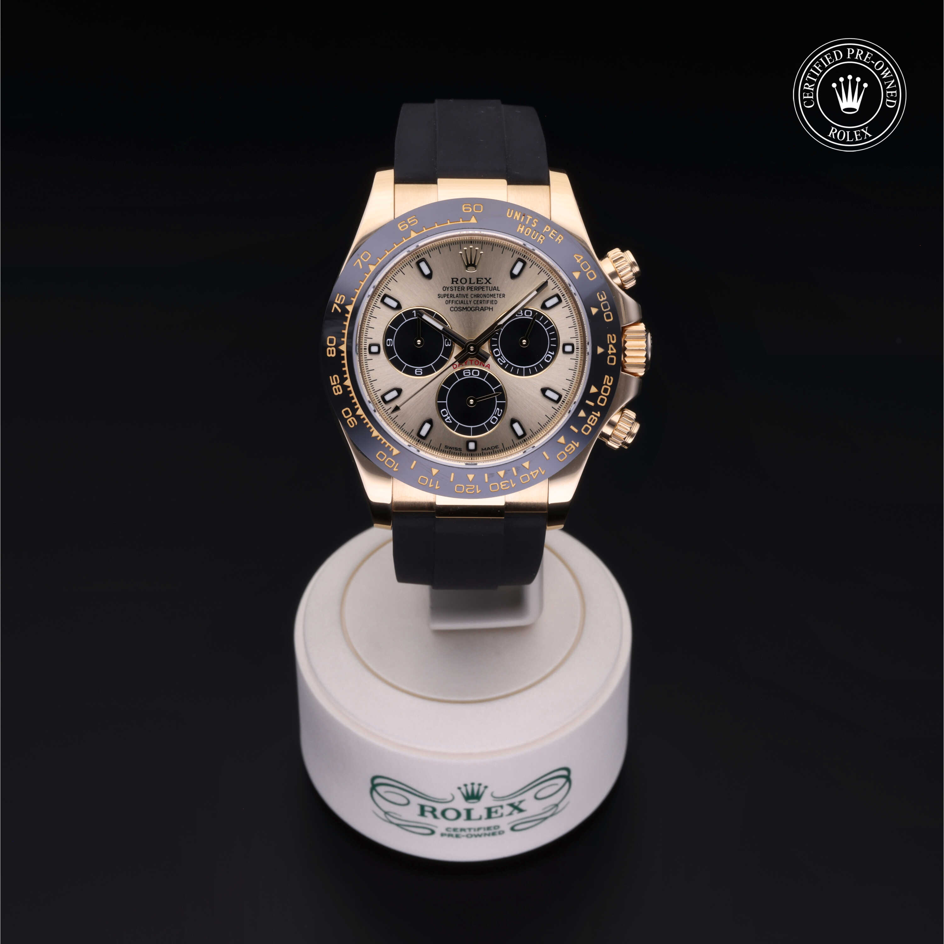 Rolex Cosmograph Daytona in Gold 18 Carat Yellow M116518LN-0048 at Heller Jewelers