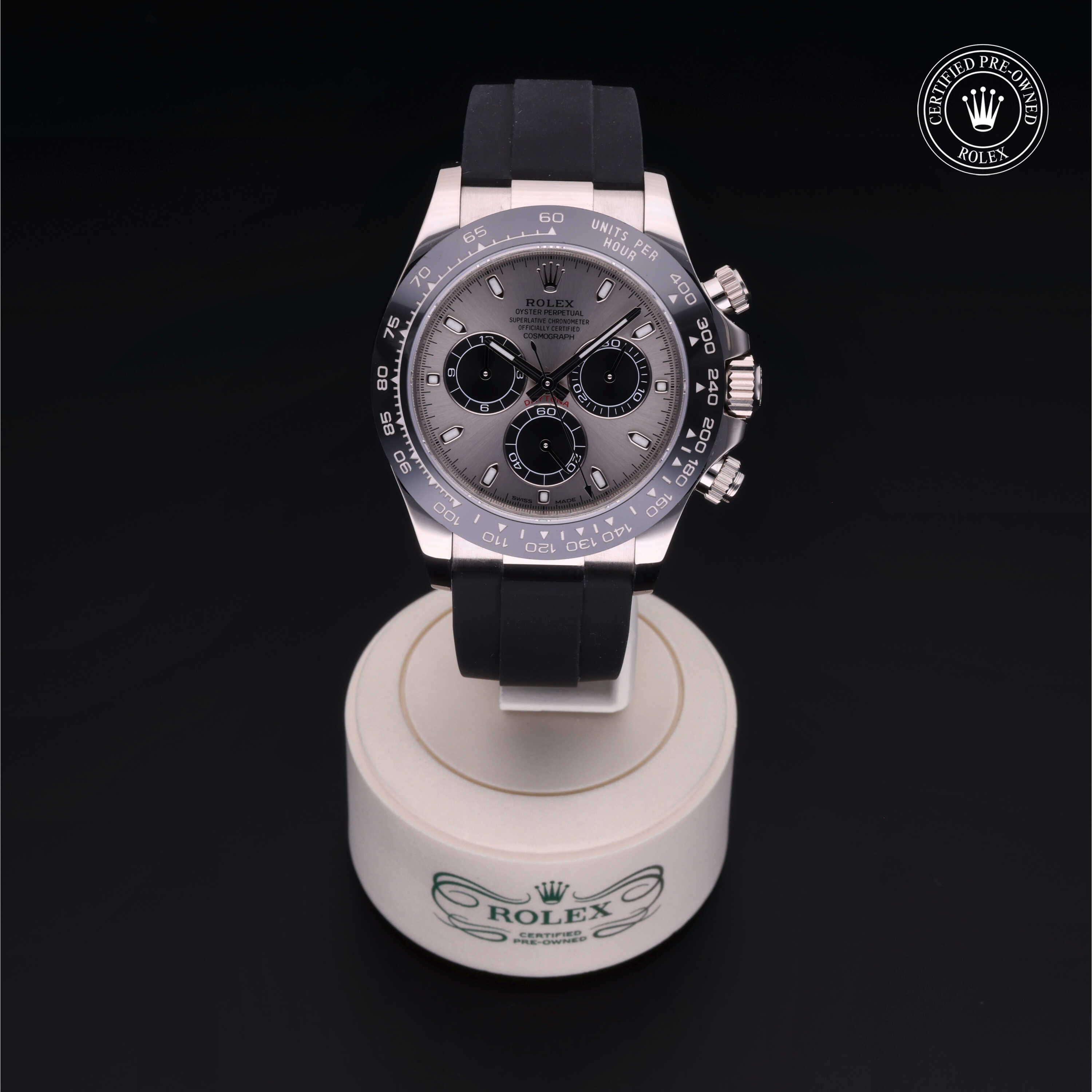 Rolex Cosmograph Daytona in Gold 18 Carat White M116519LN-0027 at Heller Jewelers