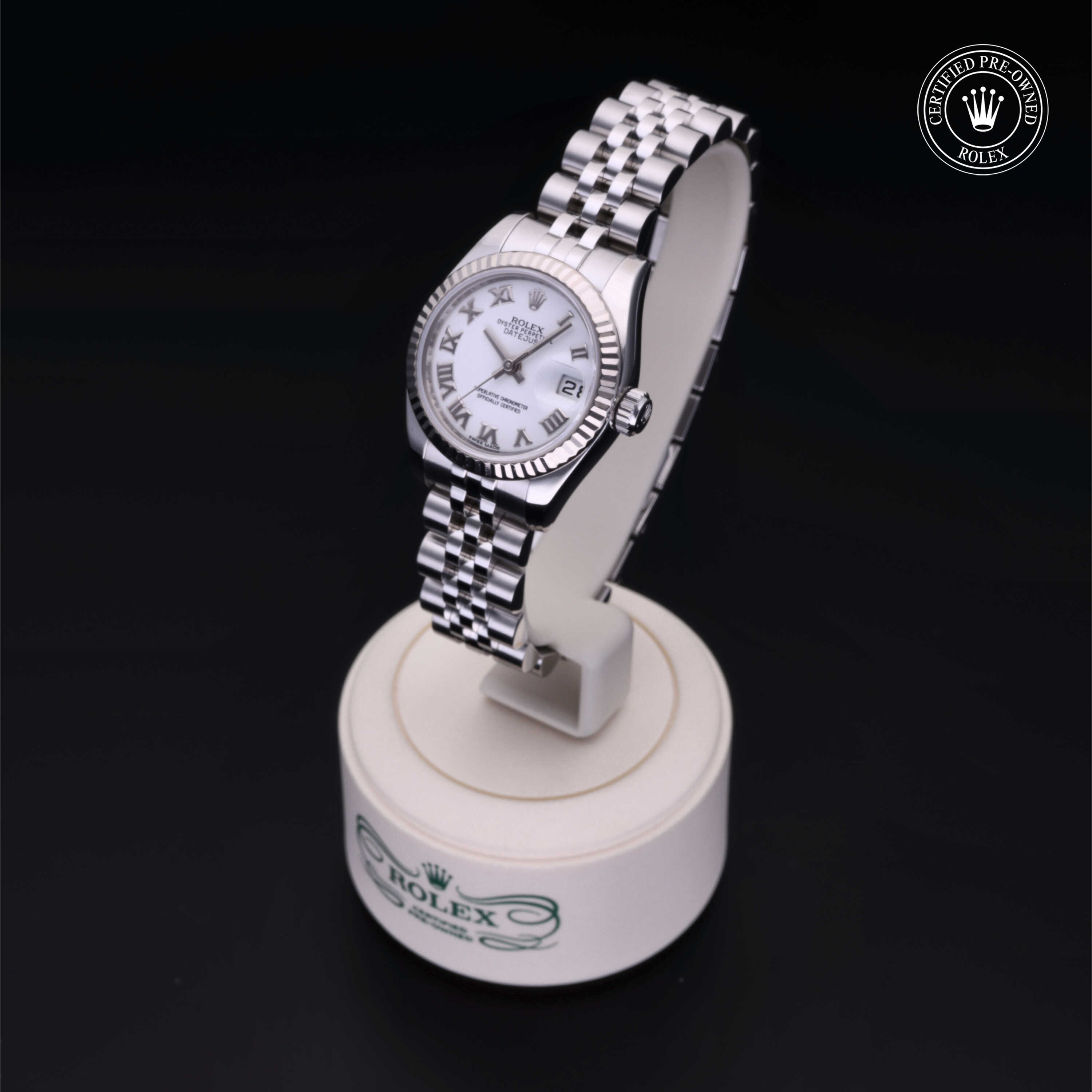 Rolex Lady-Datejust in Rolesor 18 Carat White M179174-0092 at Heller Jewelers