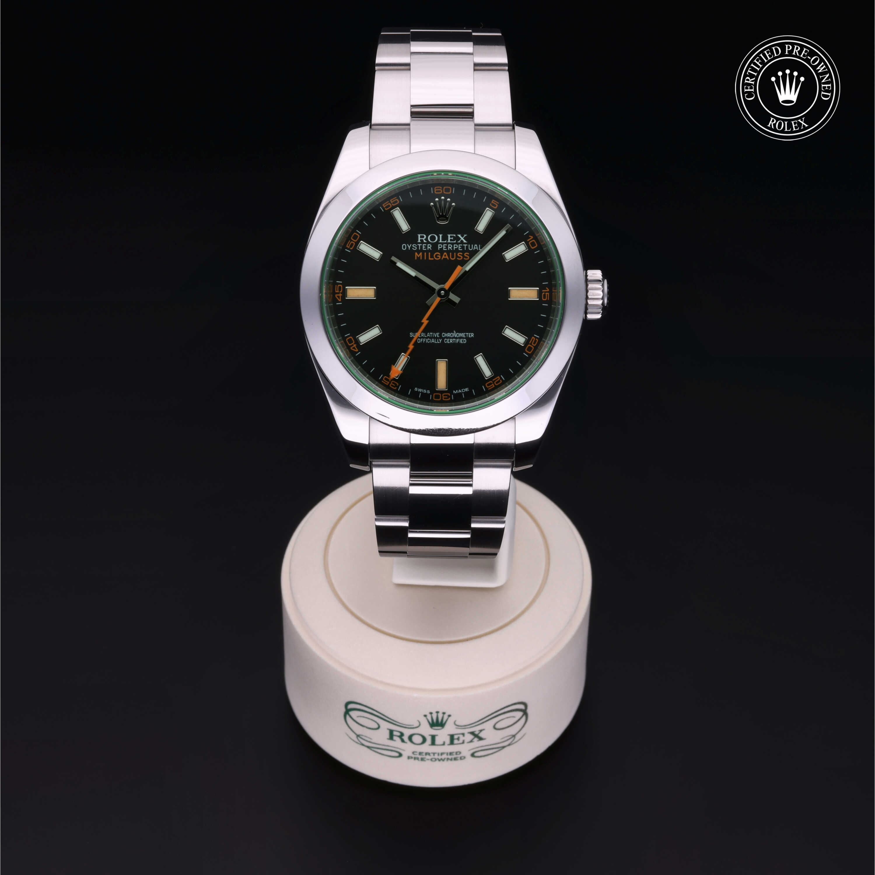 Rolex Milgauss in Steel M116400GV-0001 at Heller Jewelers