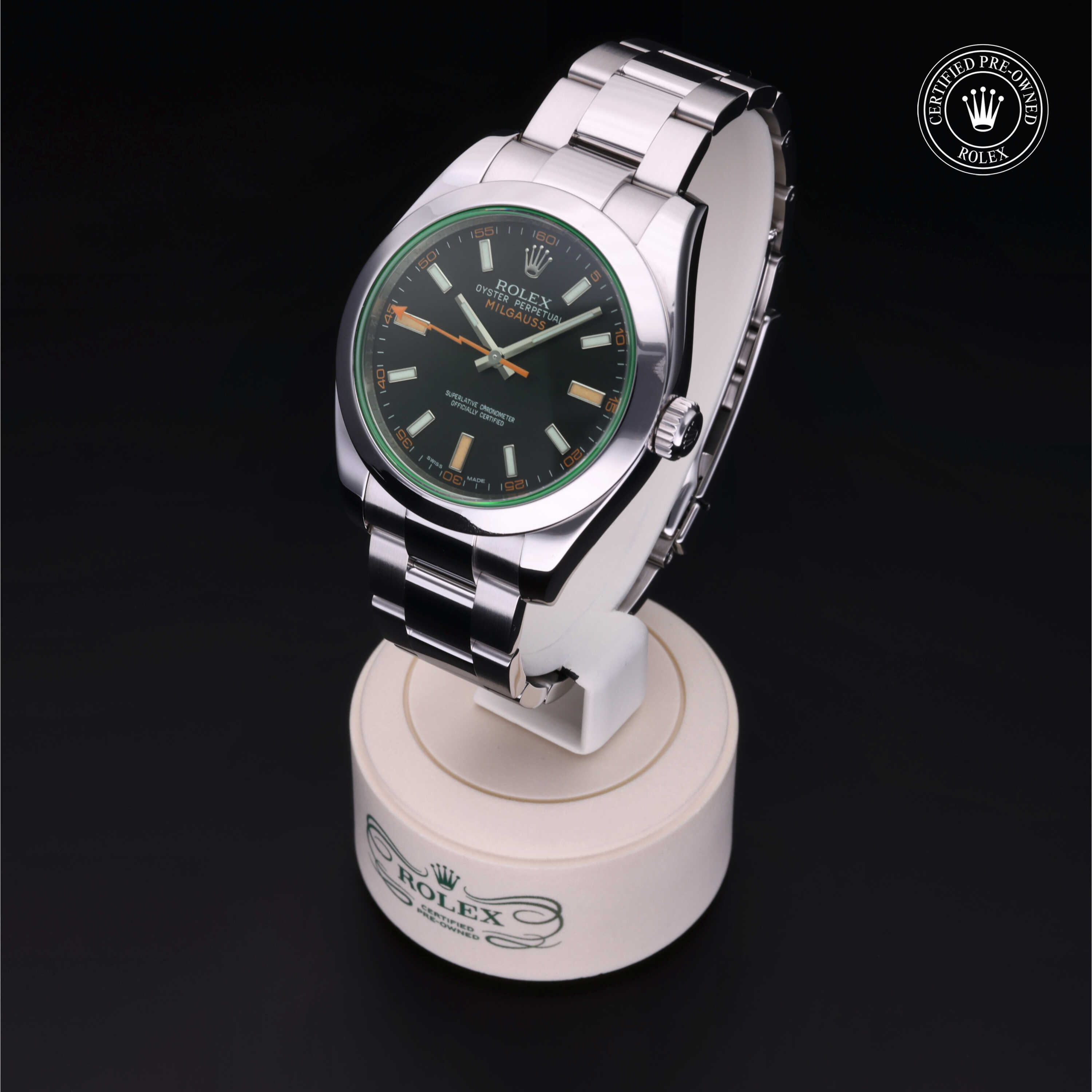 Rolex Milgauss in Steel M116400GV-0001 at Heller Jewelers
