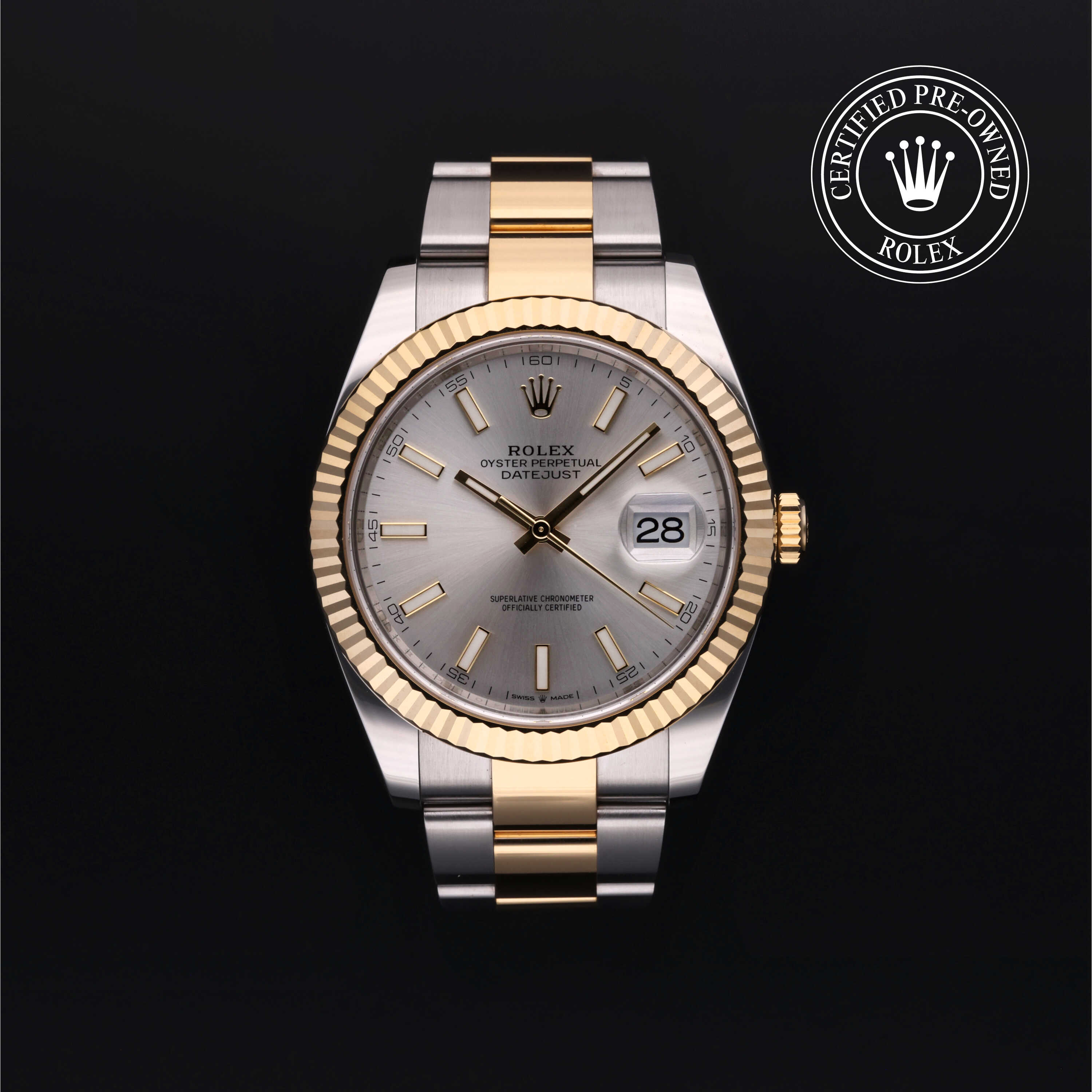 Rolex Datejust in Rolesor 18 Carat Yellow M126333-0001 at Heller Jewelers