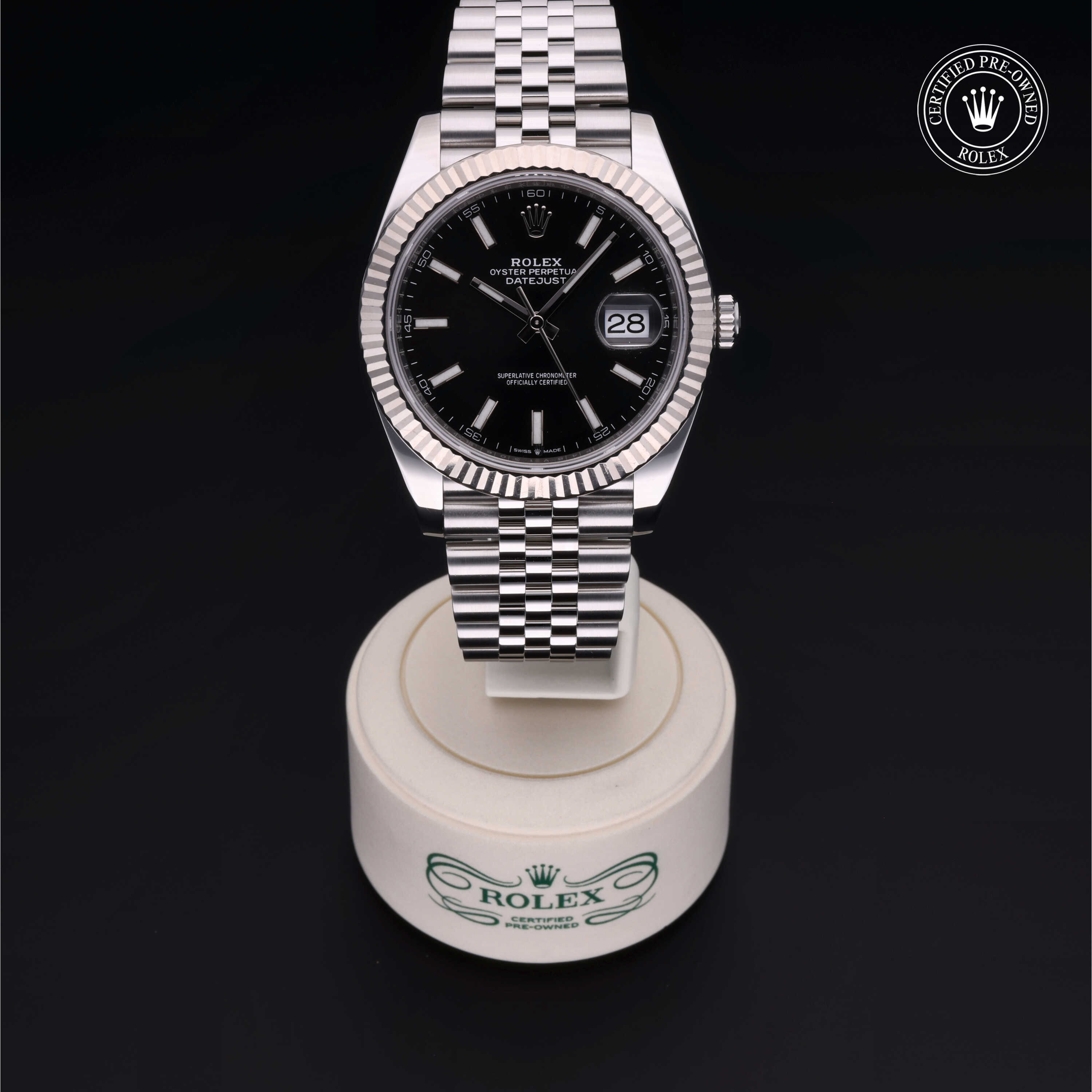 Rolex Datejust in Rolesor 18 Carat White M126334-0018 at Heller Jewelers