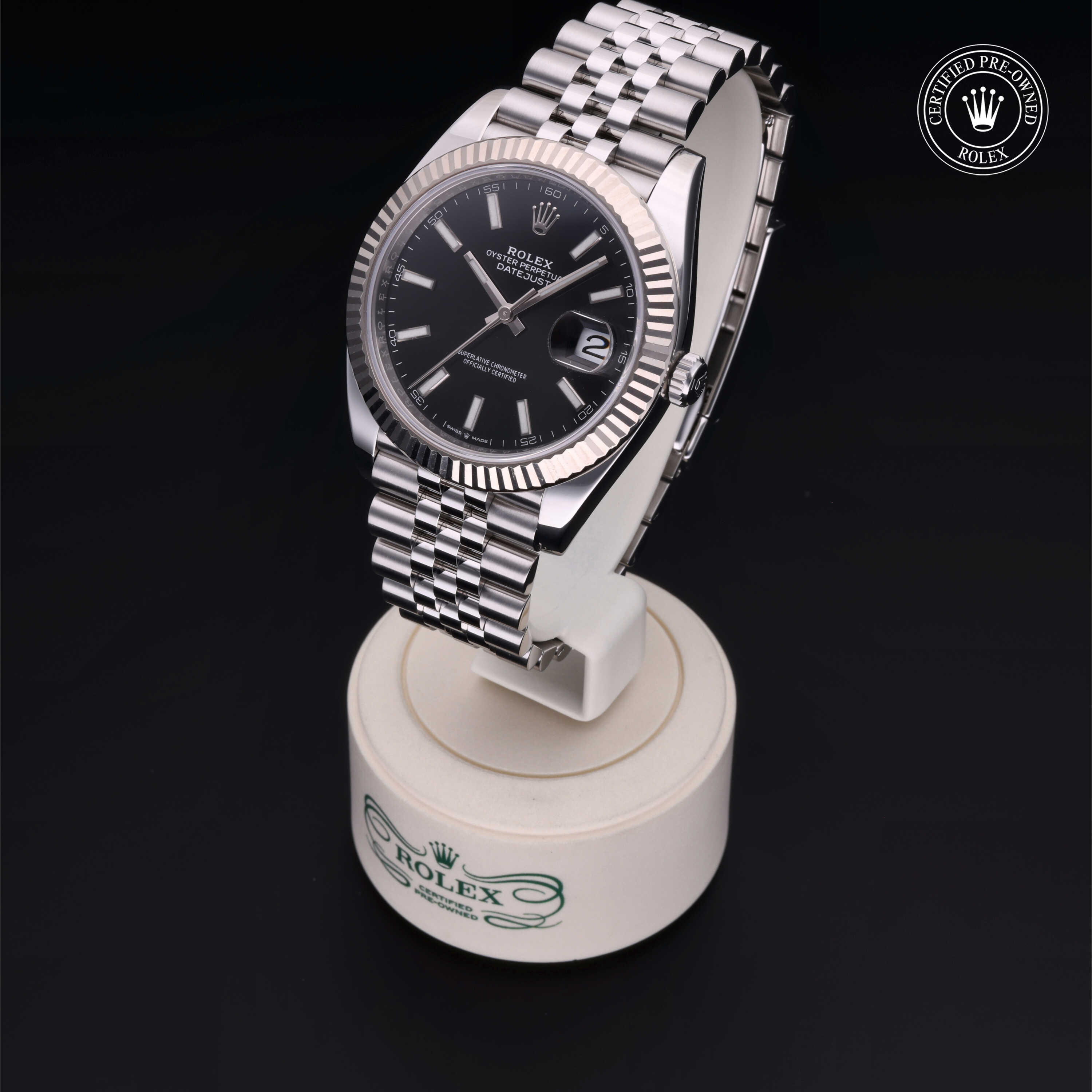 Rolex Datejust in Rolesor 18 Carat White M126334-0018 at Heller Jewelers