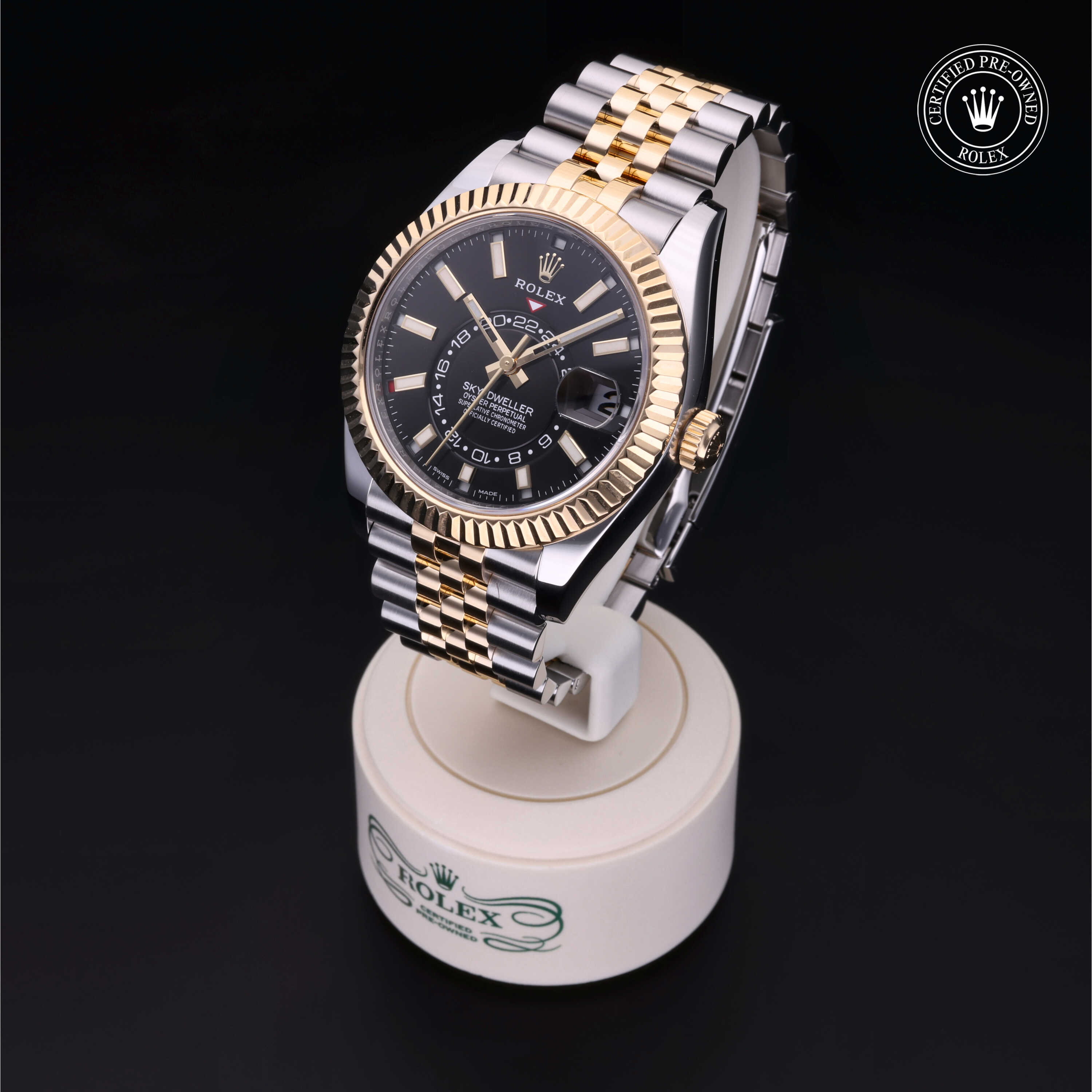 Rolex Sky-Dweller in Rolesor 18 Carat Yellow M326933-0005 at Heller Jewelers