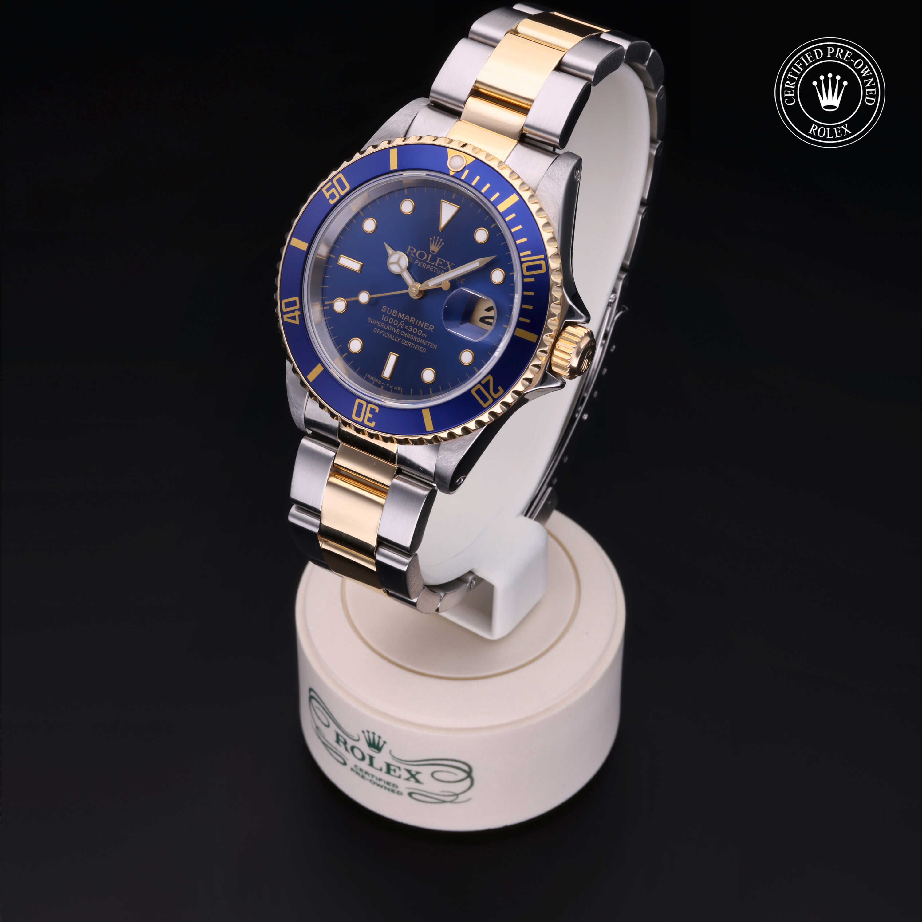 Rolex Submariner in Rolesor 18 Carat Yellow M16613-0012 at Heller Jewelers