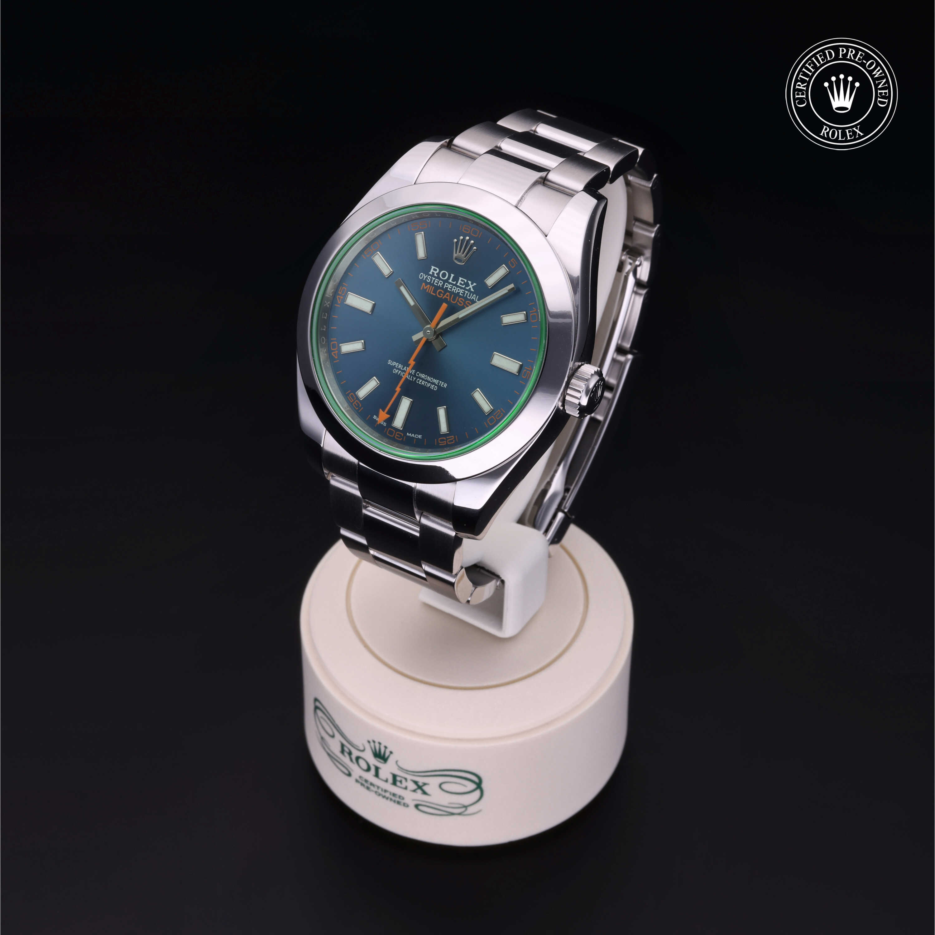 Rolex Milgauss in Steel M116400GV-0002 at Heller Jewelers