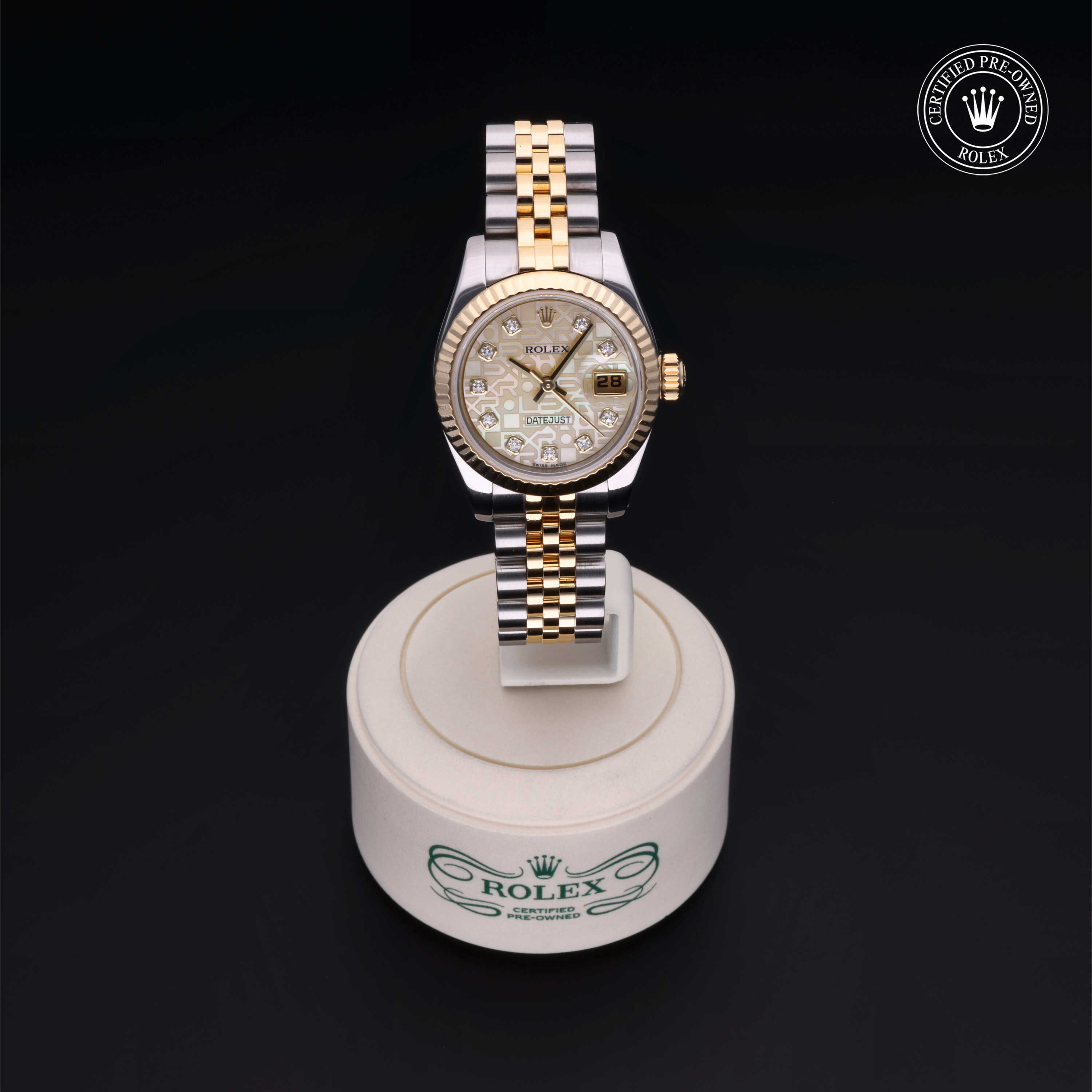 Rolex Lady-Datejust in Rolesor 18 Carat Yellow M179173-0138 at Heller Jewelers