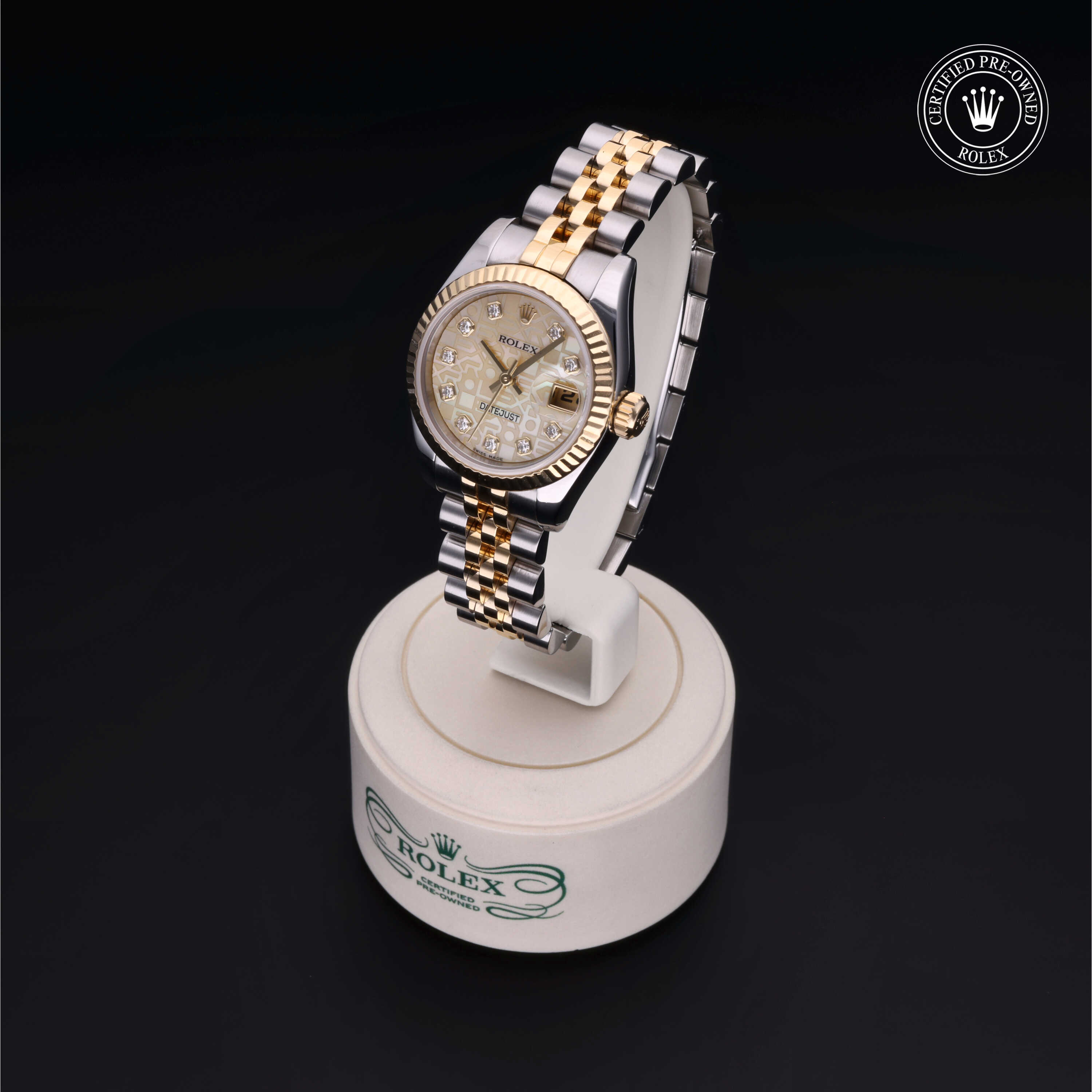 Rolex Lady-Datejust in Rolesor 18 Carat Yellow M179173-0138 at Heller Jewelers