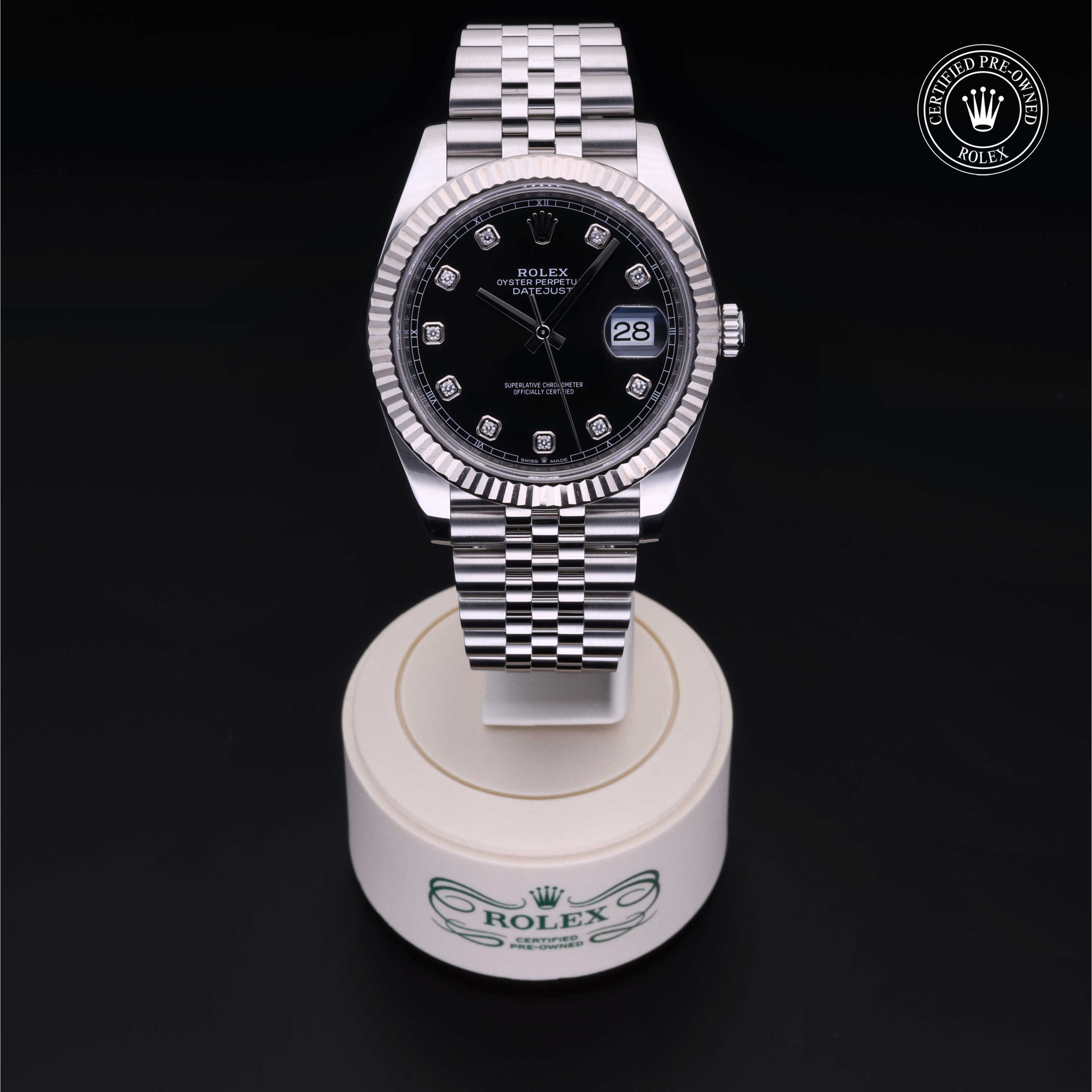 Rolex Datejust in Rolesor 18 Carat White M126334-0012 at Heller Jewelers