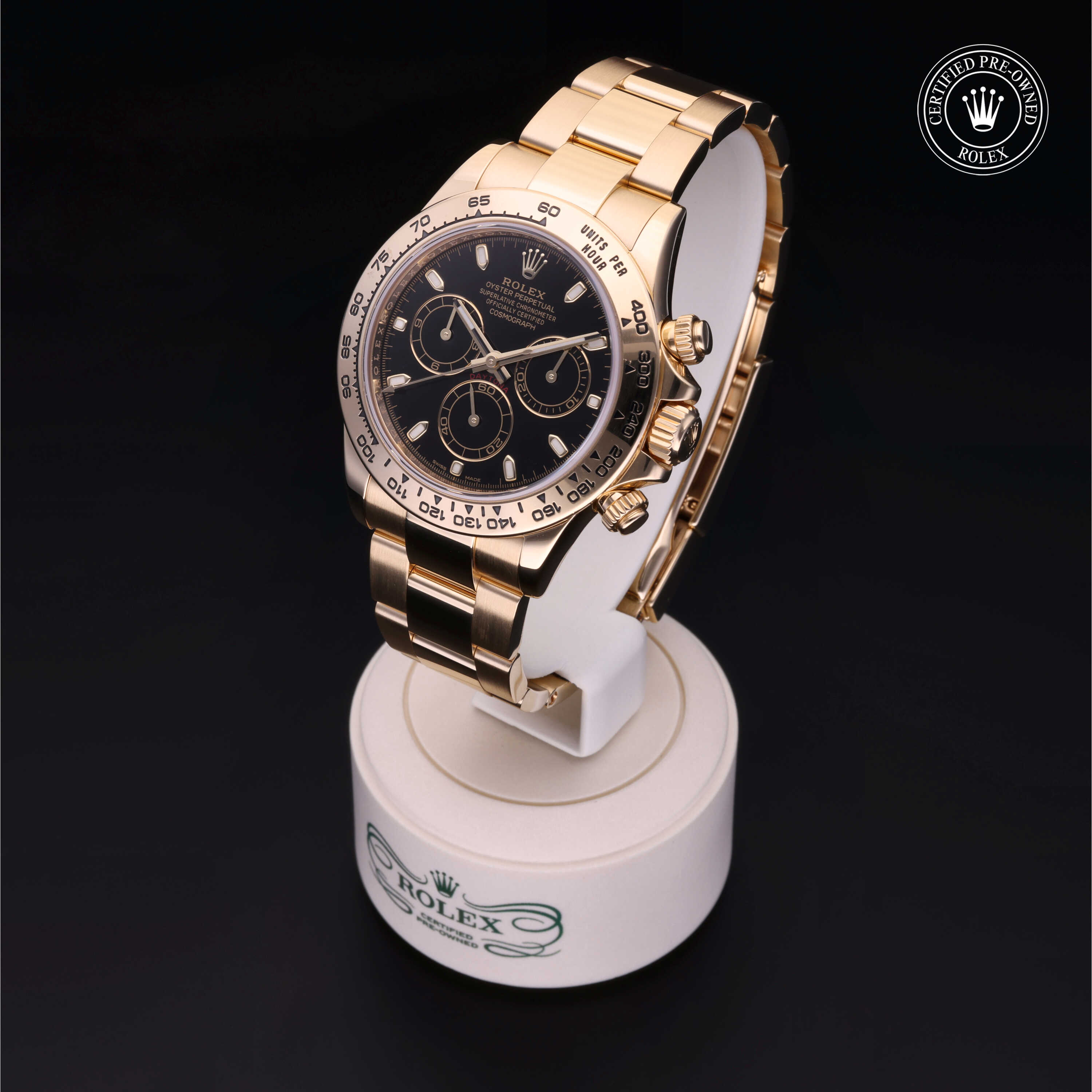 Rolex Cosmograph Daytona in Gold 18 Carat Yellow M116508-0004 at Heller Jewelers