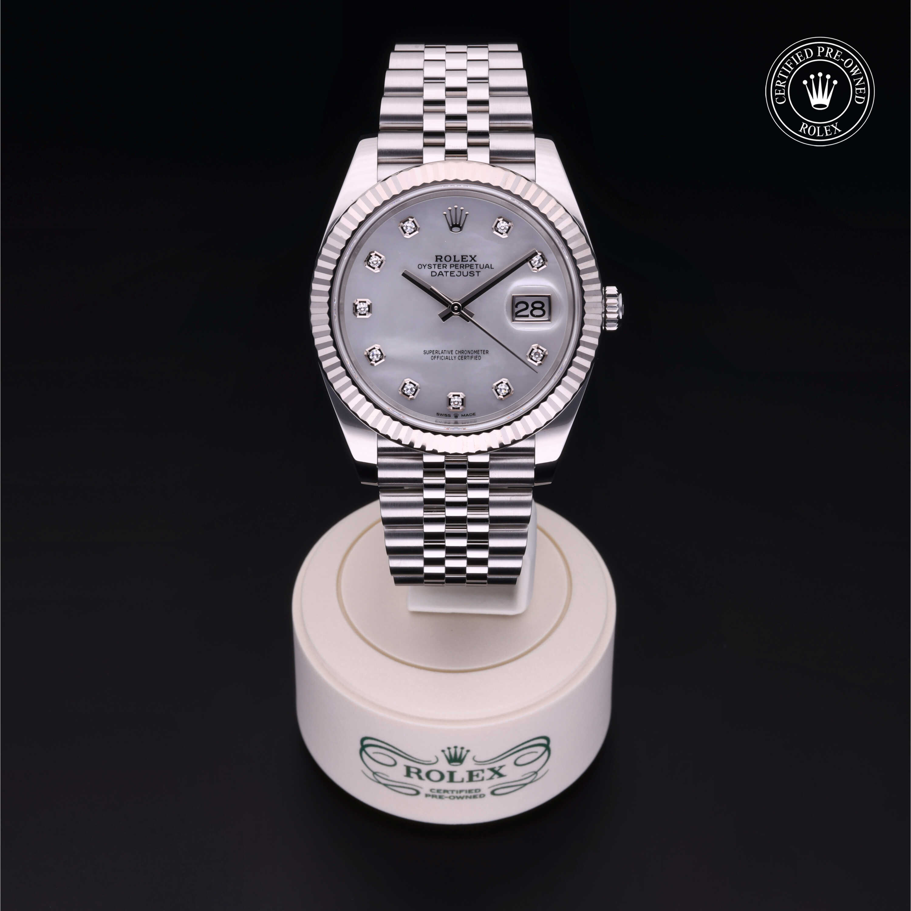 Rolex Datejust in Rolesor 18 Carat White M126334-0020 at Heller Jewelers