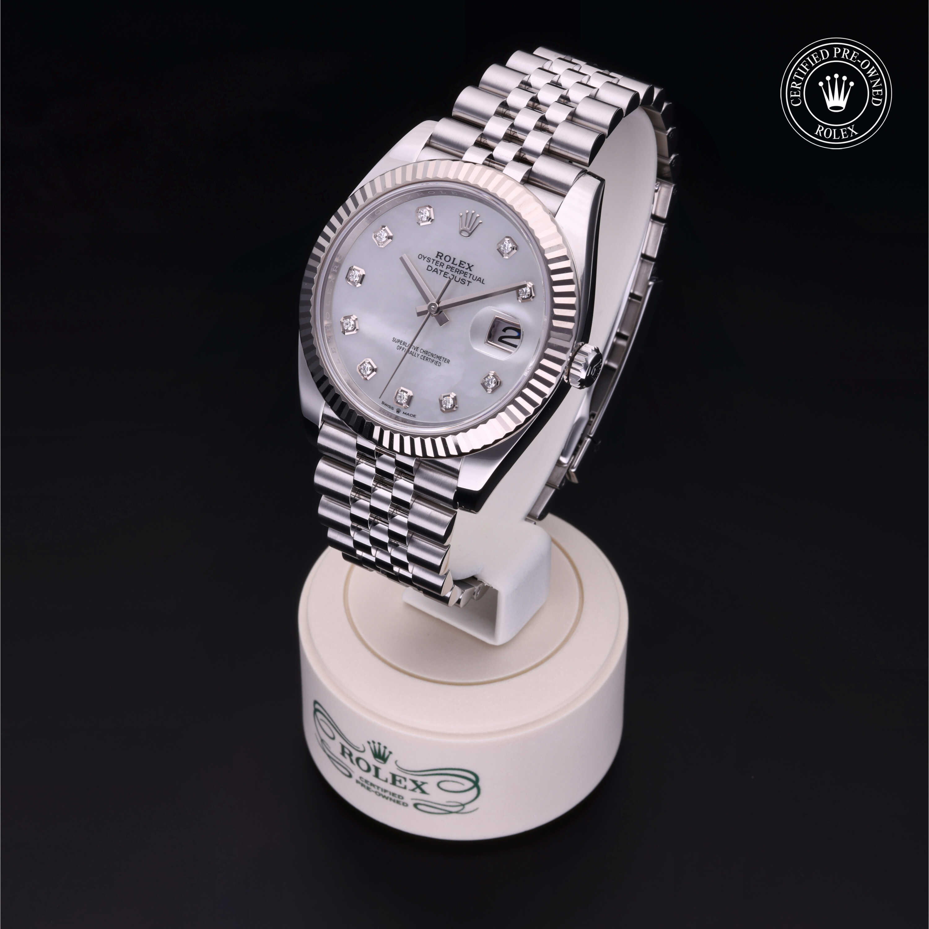 Rolex Datejust in Rolesor 18 Carat White M126334-0020 at Heller Jewelers
