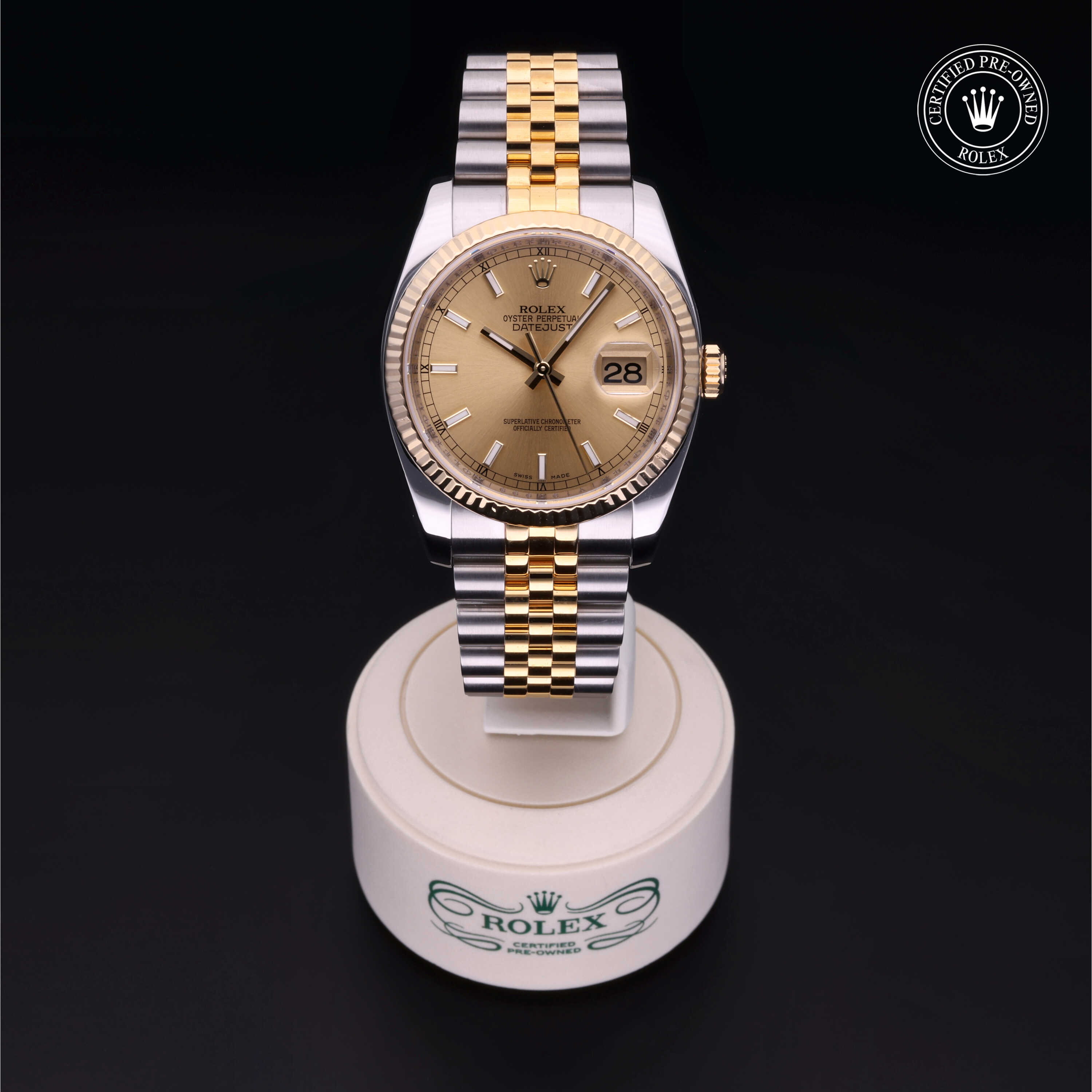 Rolex Datejust in Rolesor 18 Carat Yellow M116233-0075 at Heller Jewelers