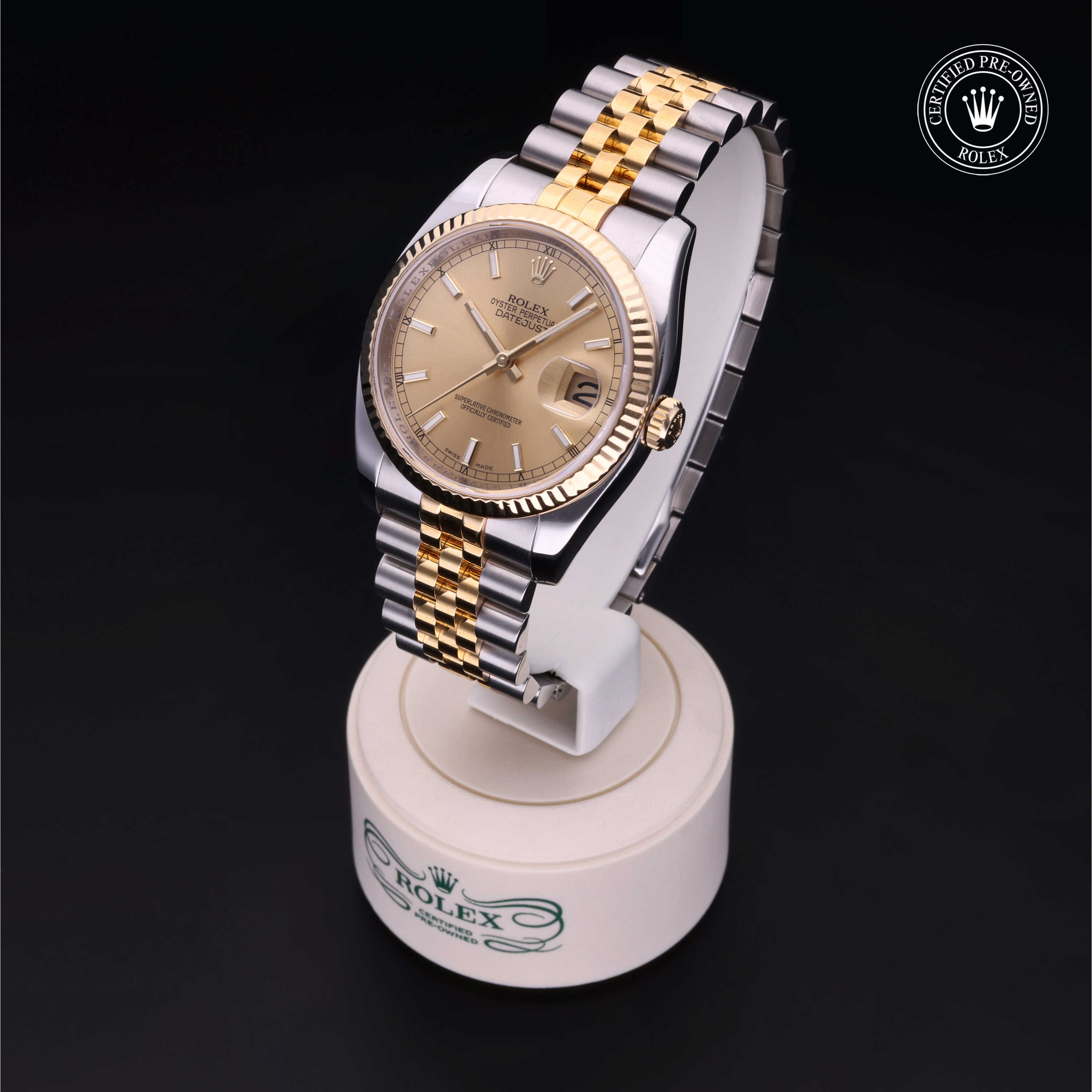 Rolex Datejust in Rolesor 18 Carat Yellow M116233-0075 at Heller Jewelers