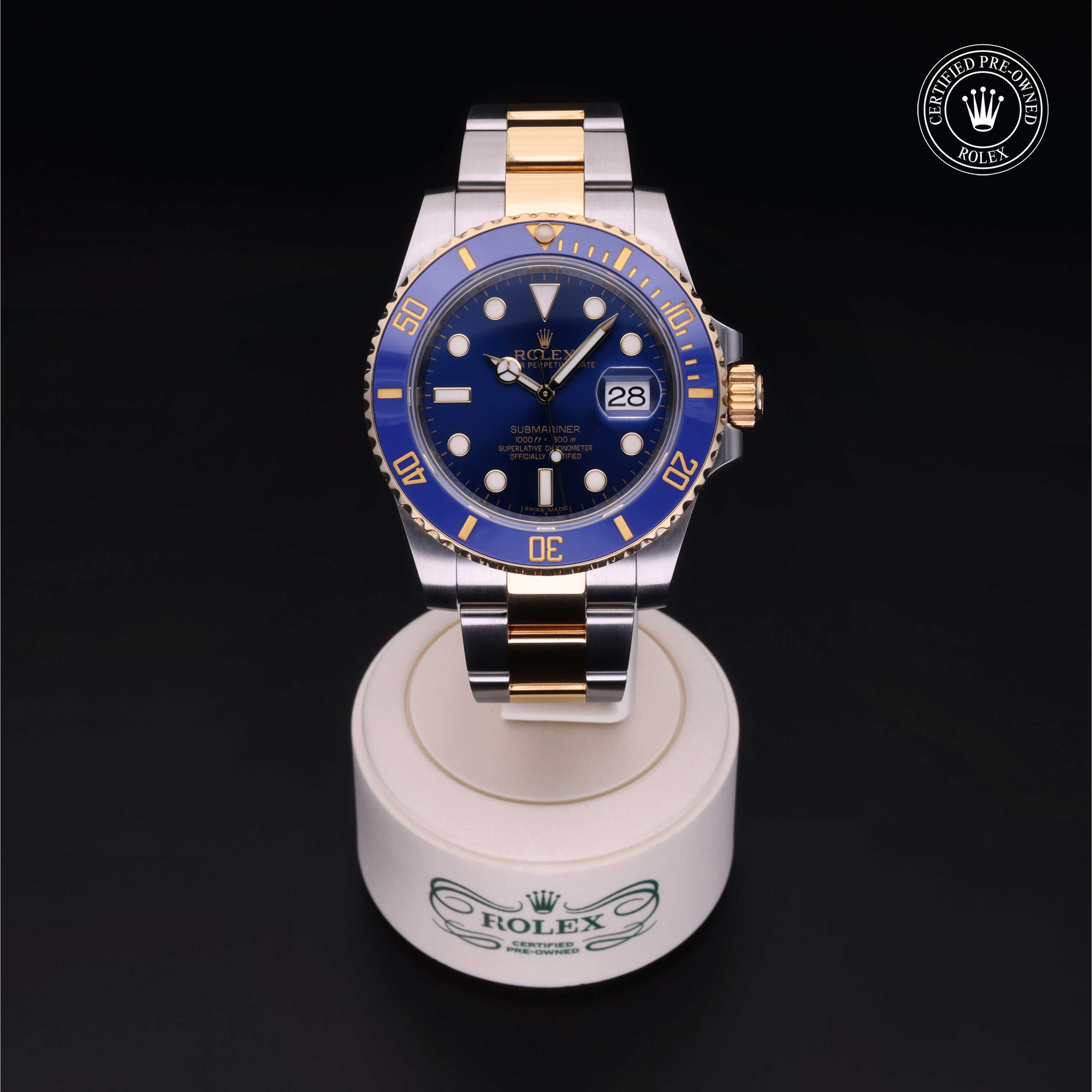 Rolex Submariner in Rolesor 18 Carat Yellow M116613LB-0005 at Heller Jewelers