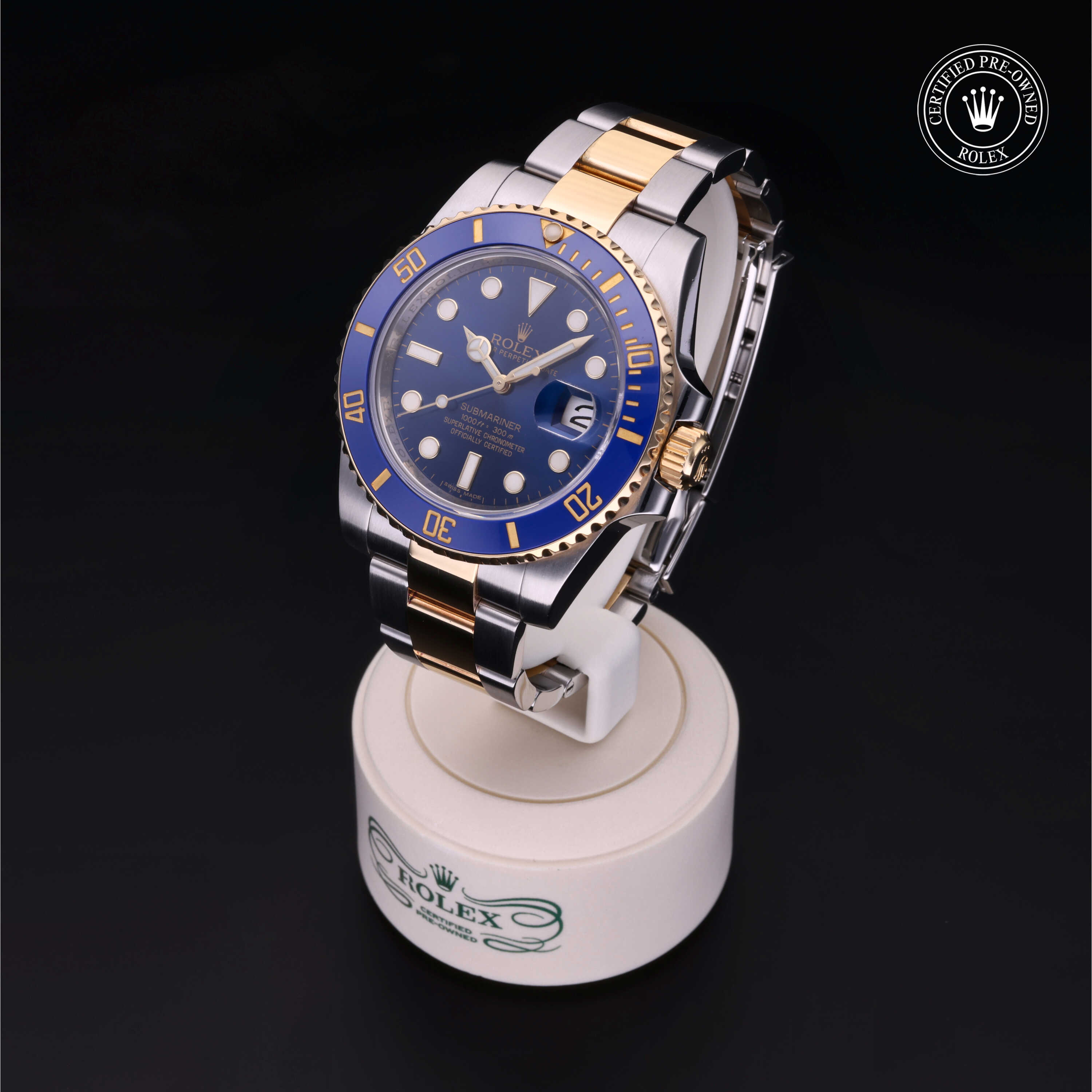 Rolex Submariner in Rolesor 18 Carat Yellow M116613LB-0005 at Heller Jewelers