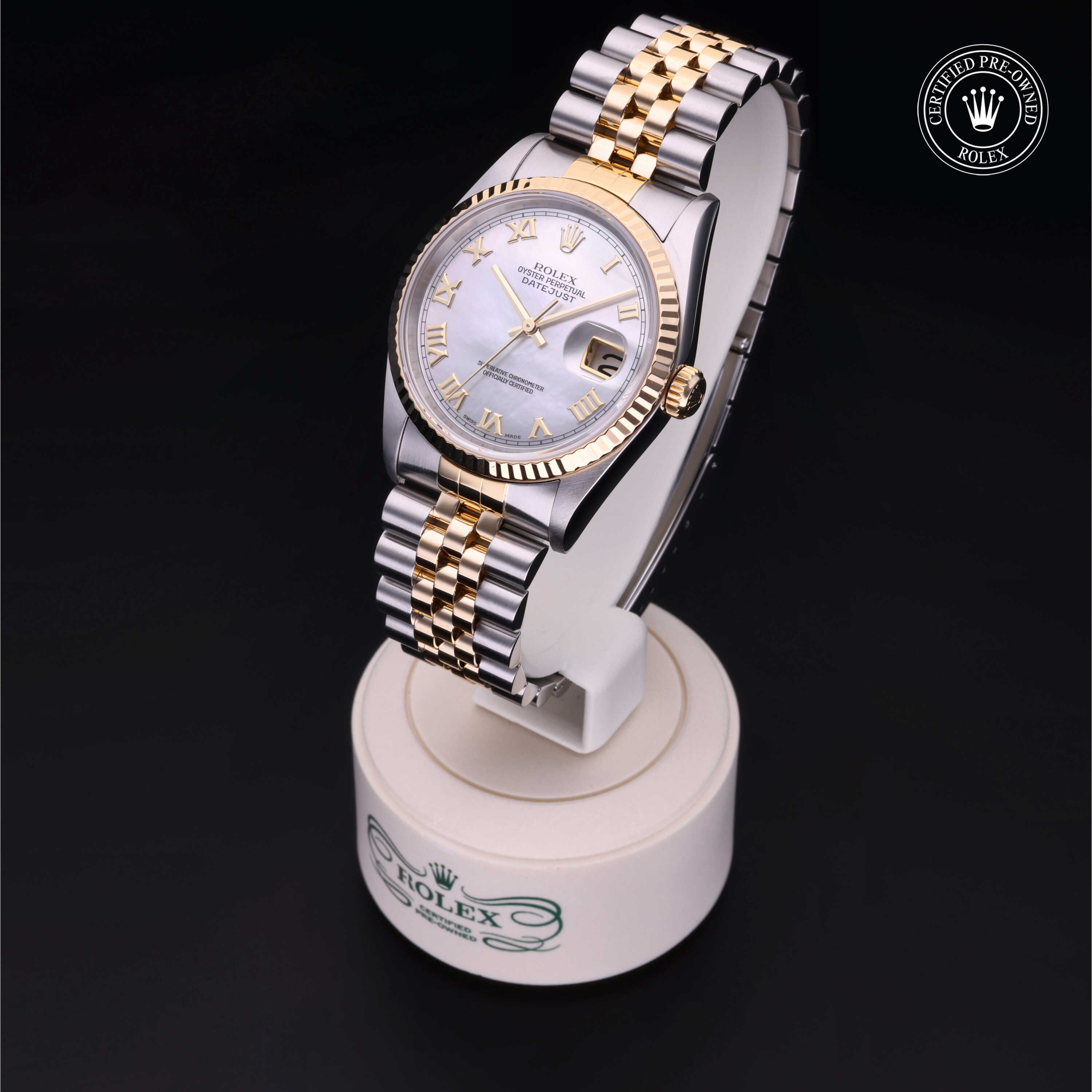 Rolex Datejust in Rolesor 18 Carat Yellow M16233-0004 at Heller Jewelers