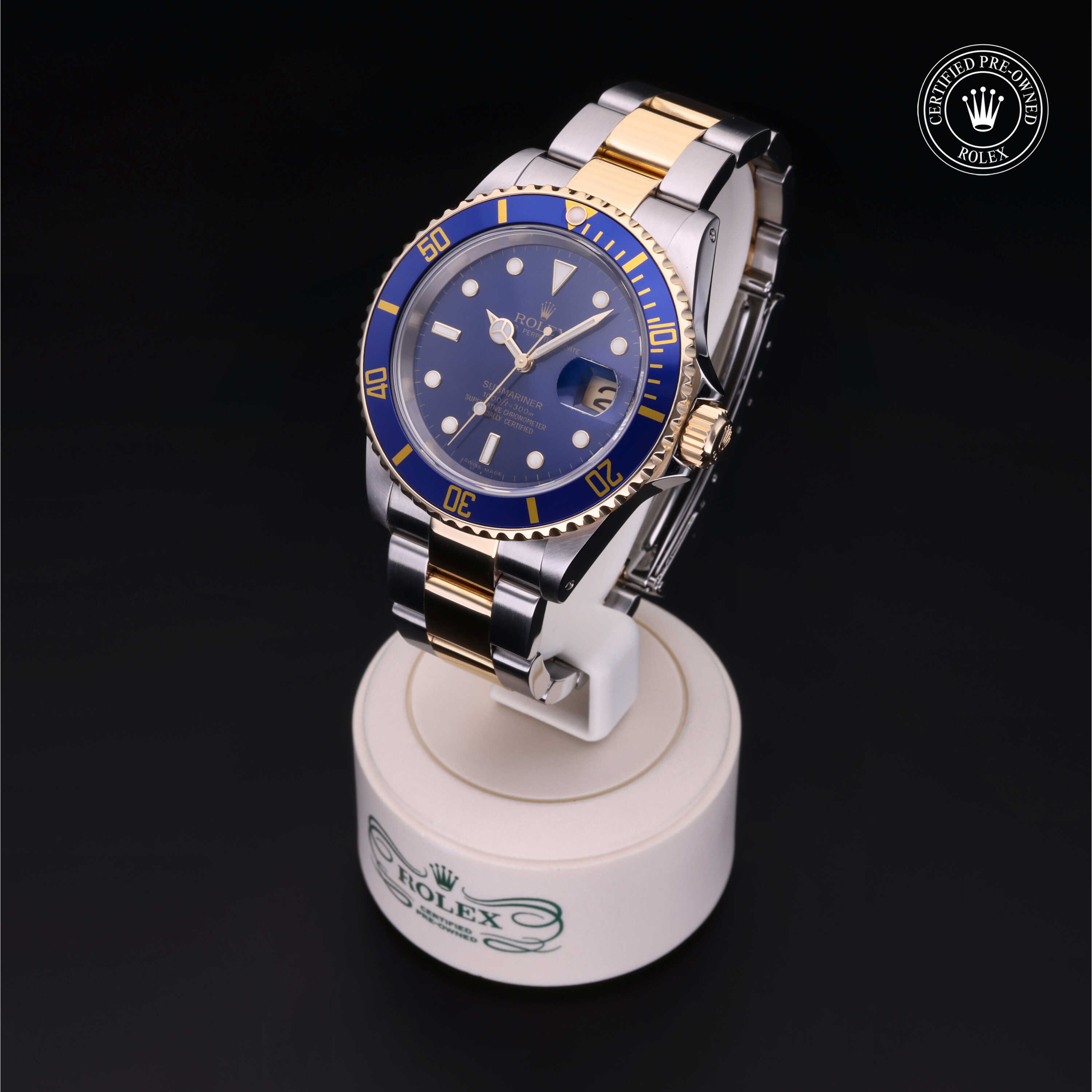 Rolex Submariner in Rolesor 18 Carat Yellow M16613-0015 at Heller Jewelers