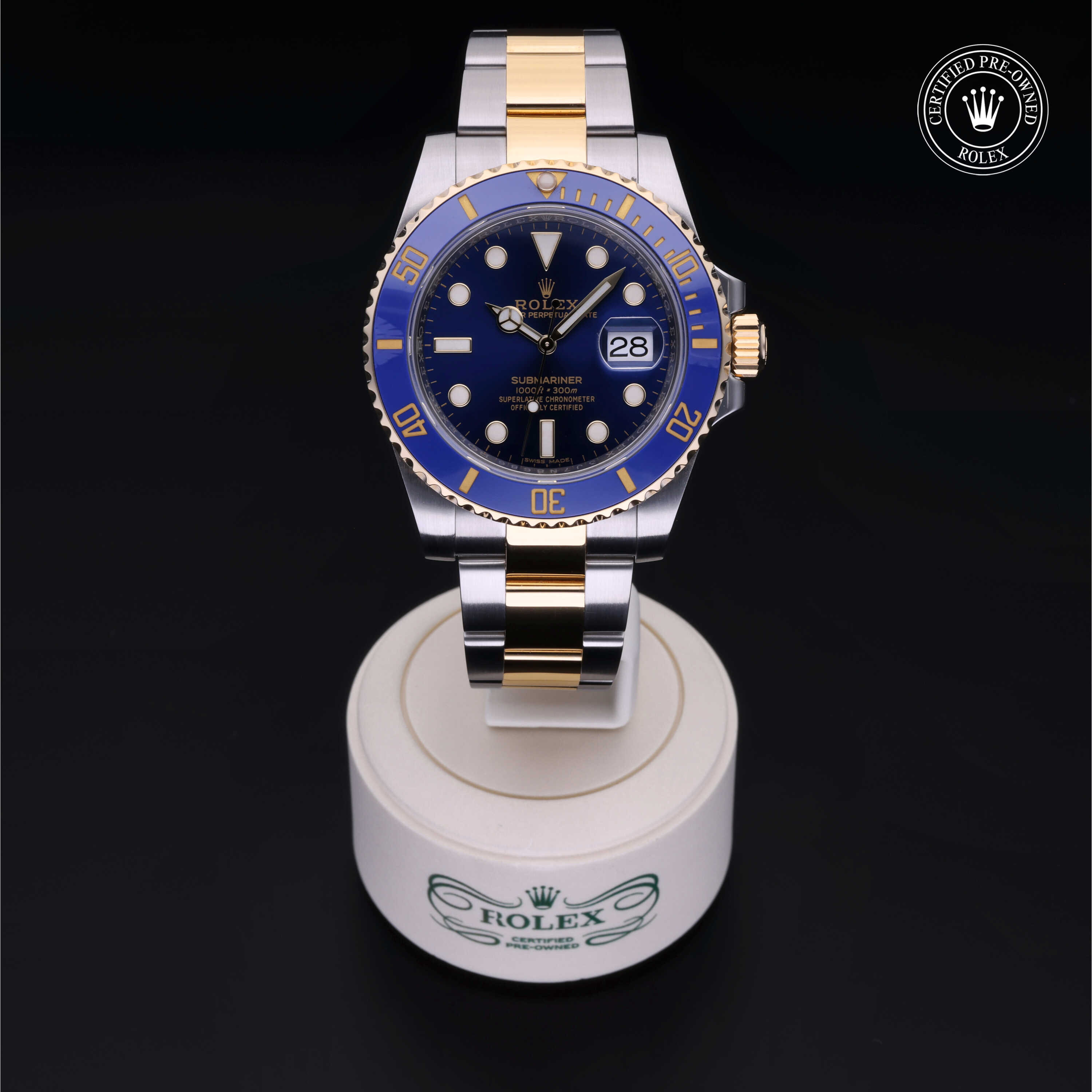 Rolex Submariner in Rolesor 18 Carat Yellow M116613LB-0005 at Heller Jewelers