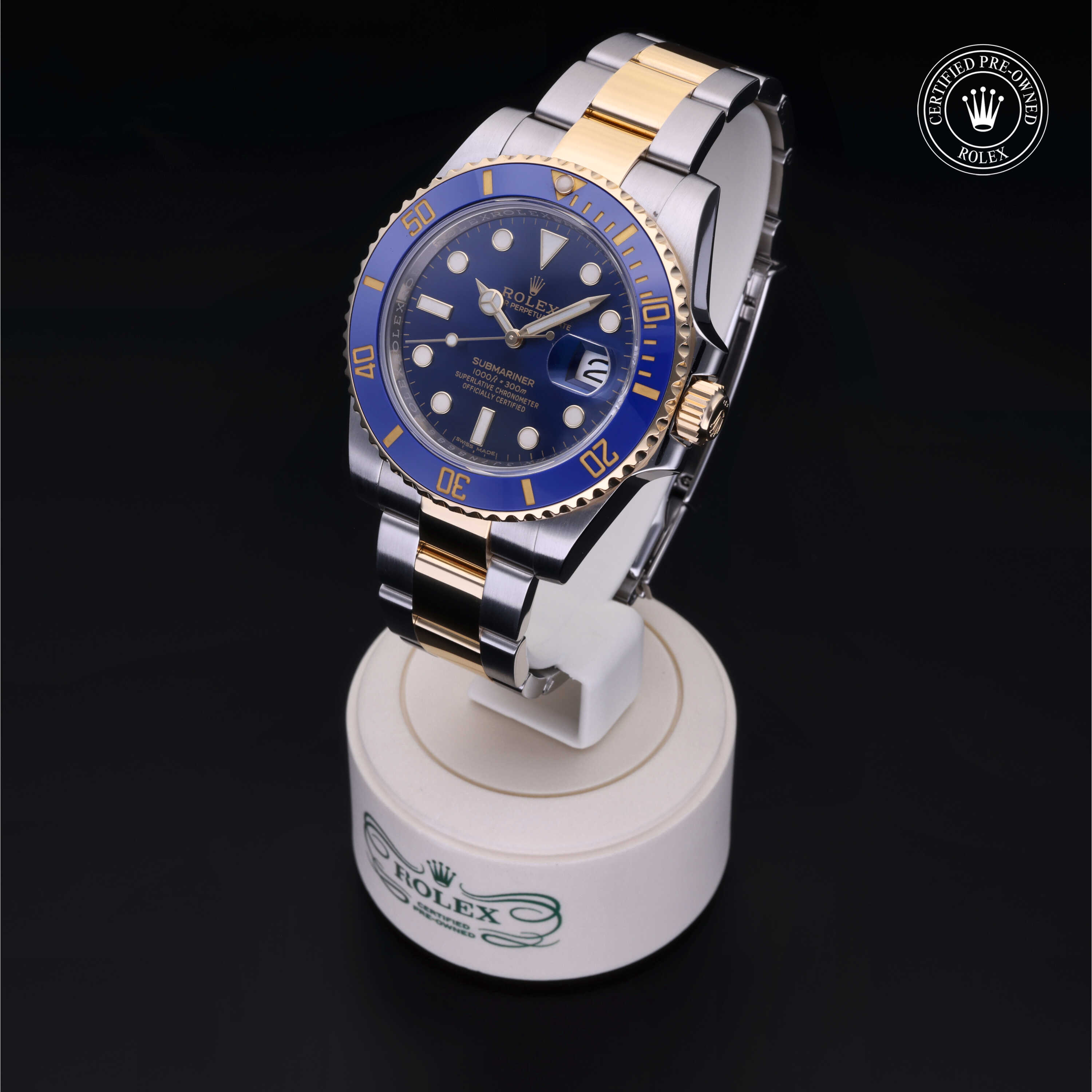 Rolex Submariner in Rolesor 18 Carat Yellow M116613LB-0005 at Heller Jewelers