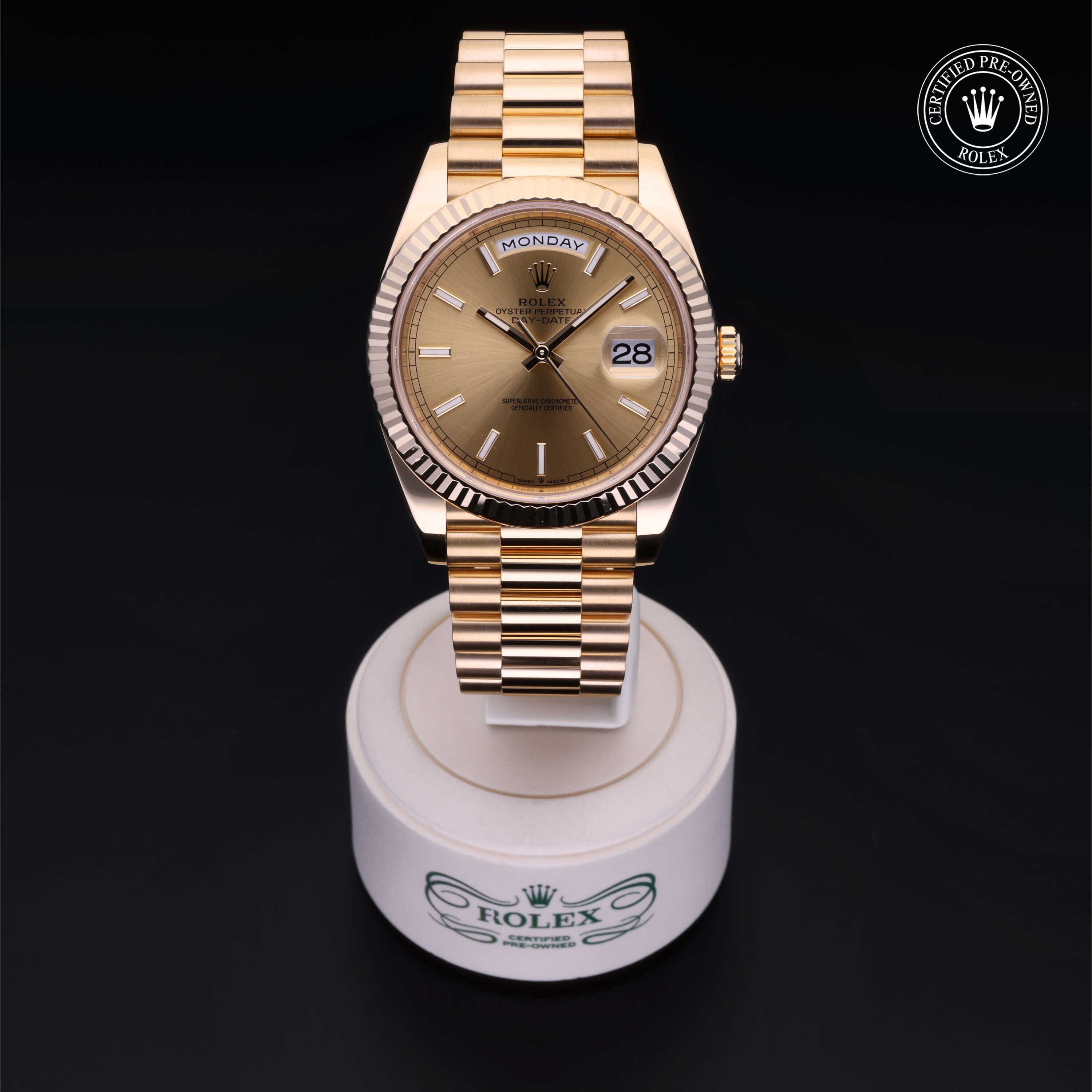 Rolex Day-Date in Gold 18 Carat Yellow M228238-0003 at Heller Jewelers