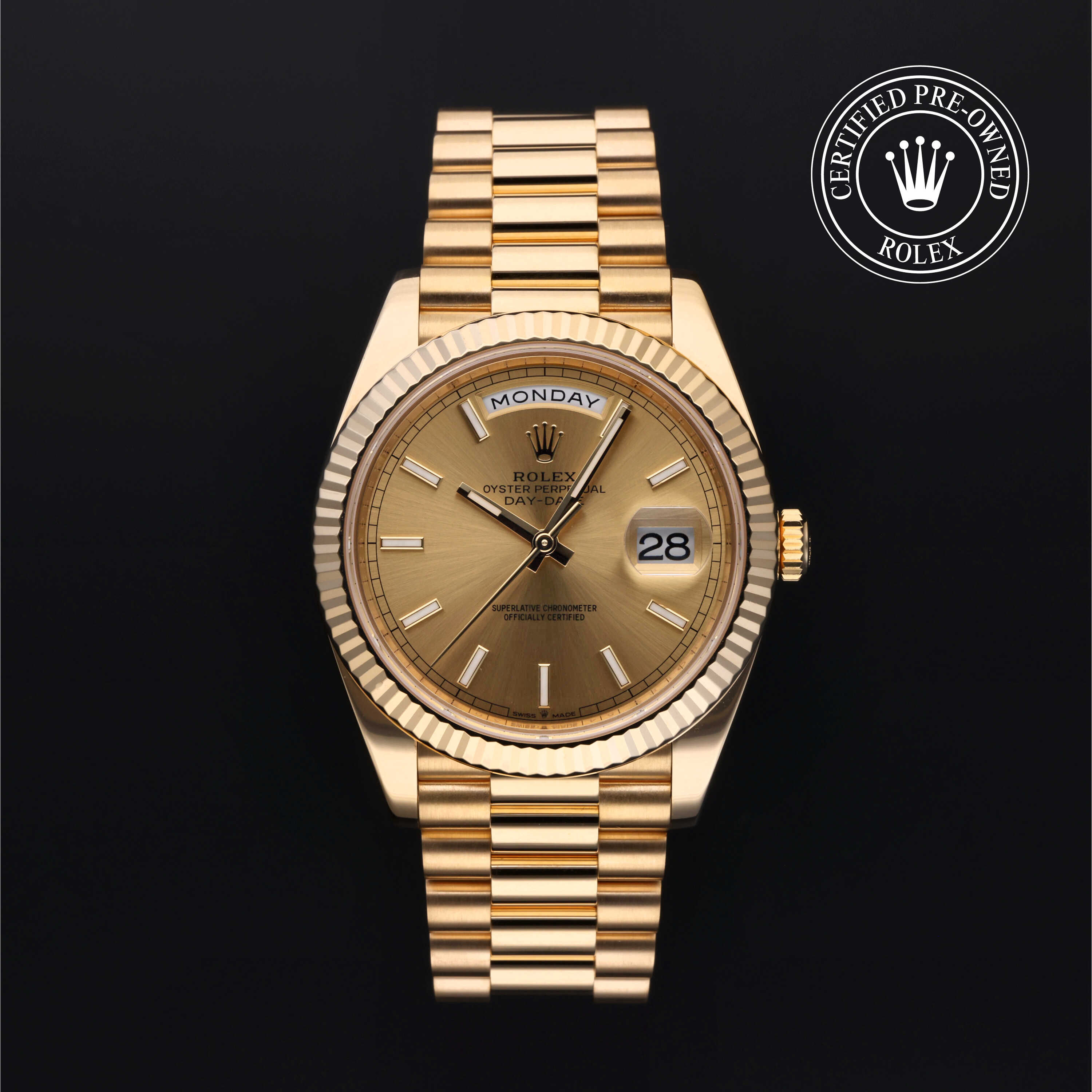 Rolex Day-Date in Gold 18 Carat Yellow M228238-0003 at Heller Jewelers