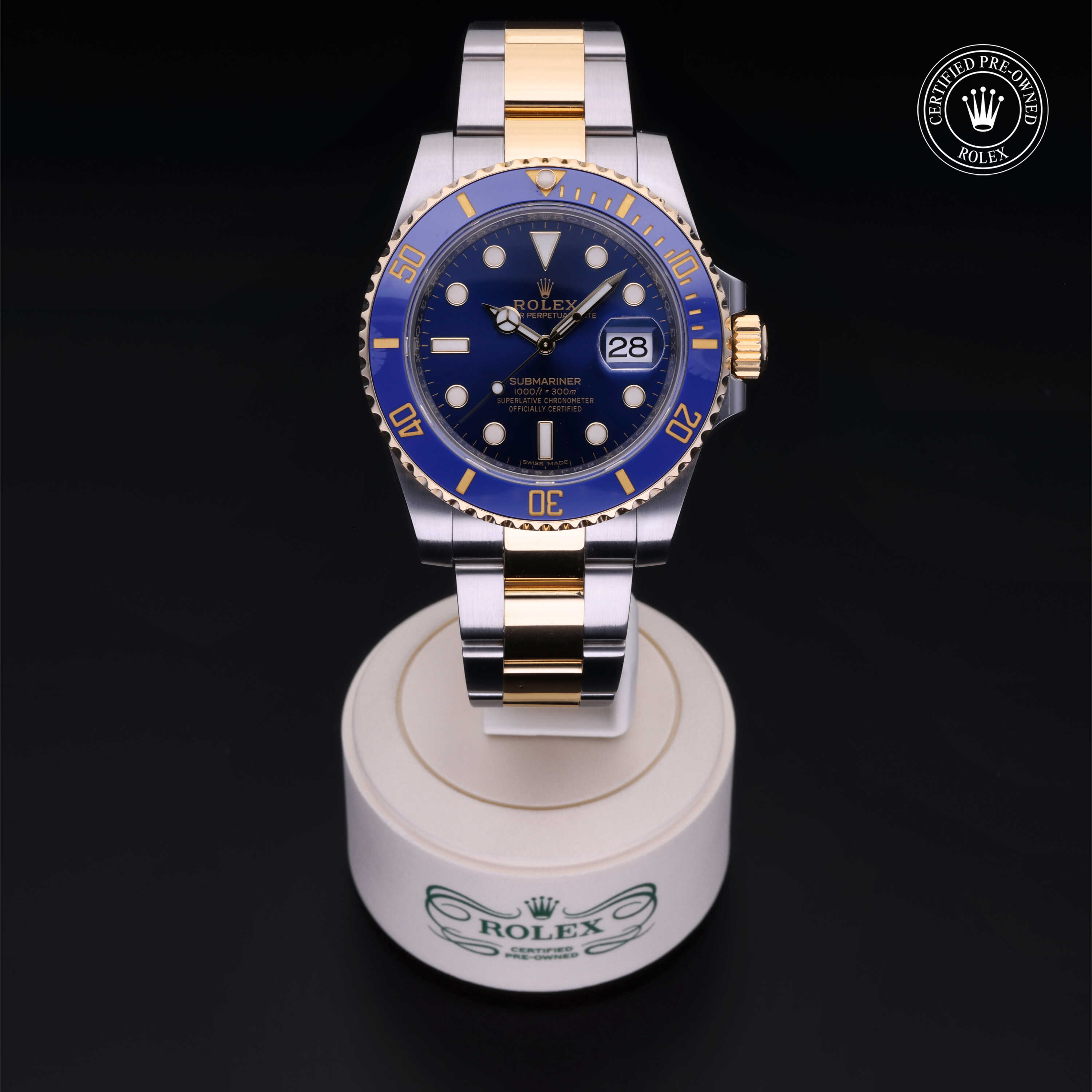 Rolex Submariner in Rolesor 18 Carat Yellow M116613LB-0005 at Heller Jewelers