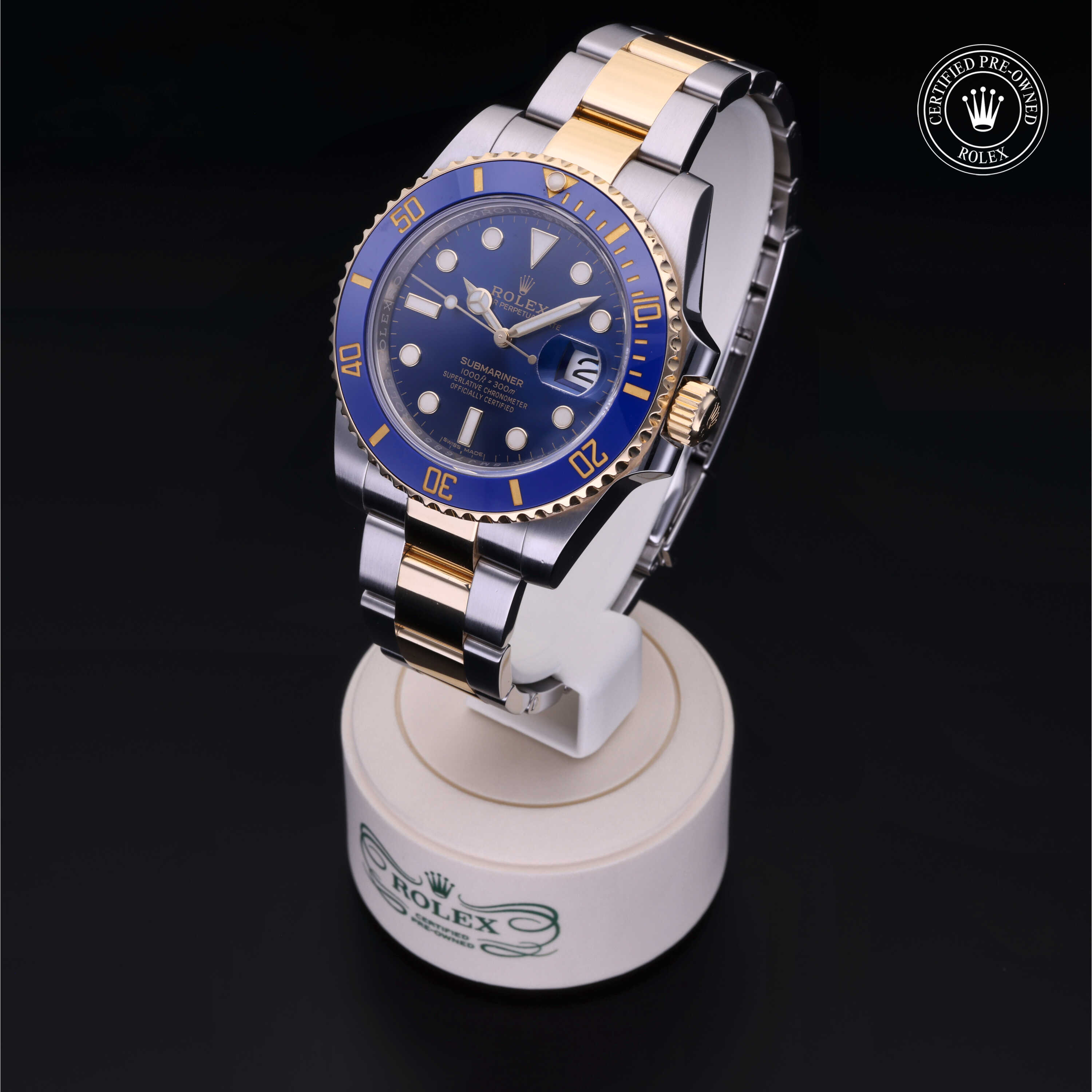 Rolex Submariner in Rolesor 18 Carat Yellow M116613LB-0005 at Heller Jewelers
