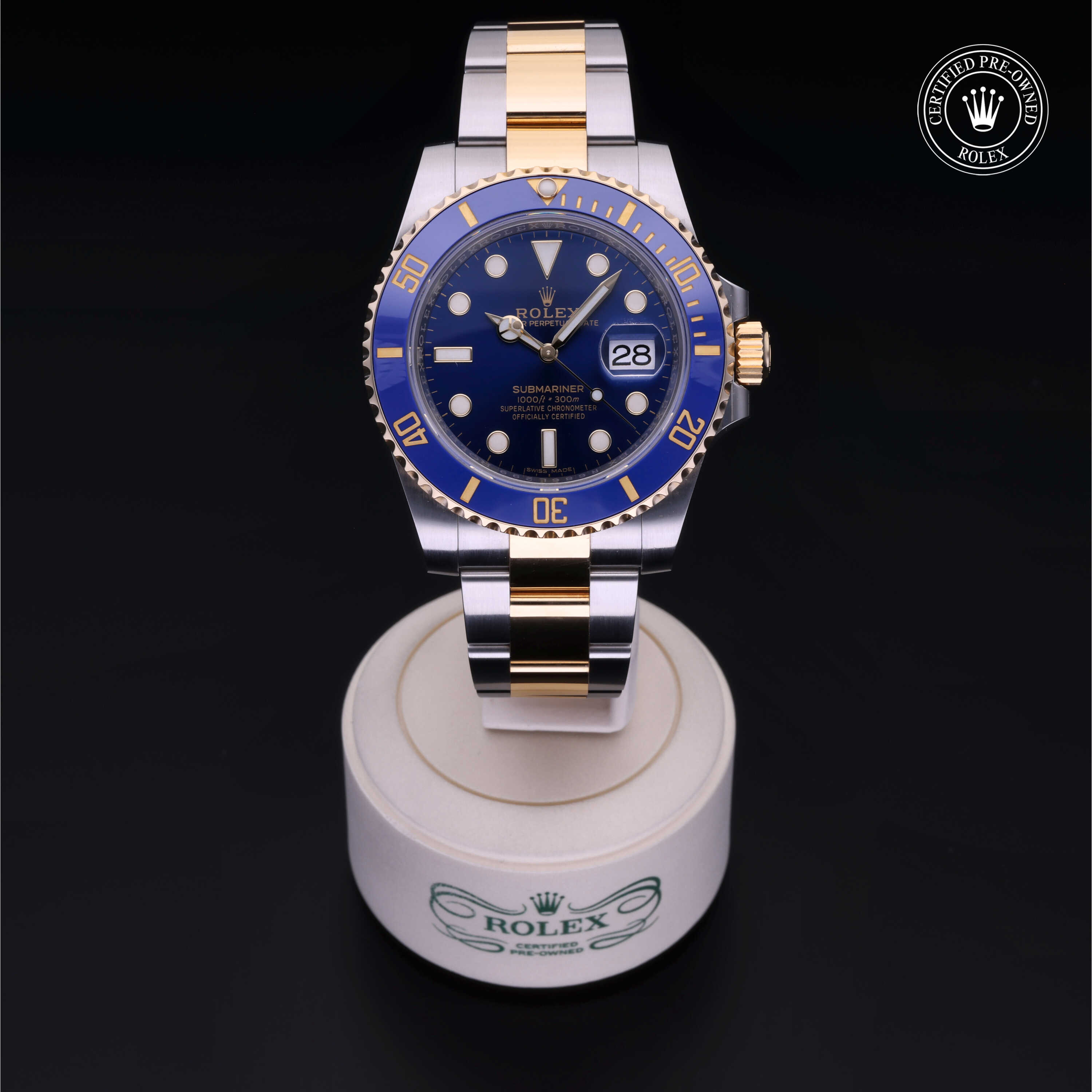 Rolex Submariner in Rolesor 18 Carat Yellow M116613LB-0005 at Heller Jewelers