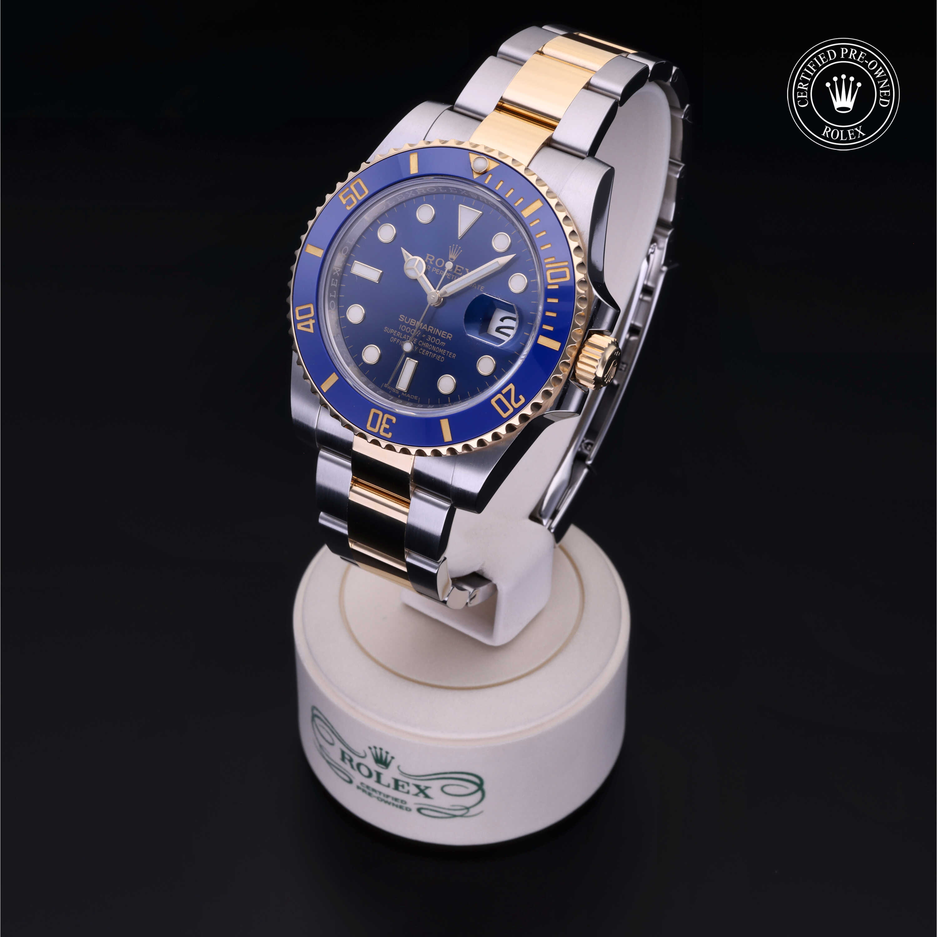 Rolex Submariner in Rolesor 18 Carat Yellow M116613LB-0005 at Heller Jewelers