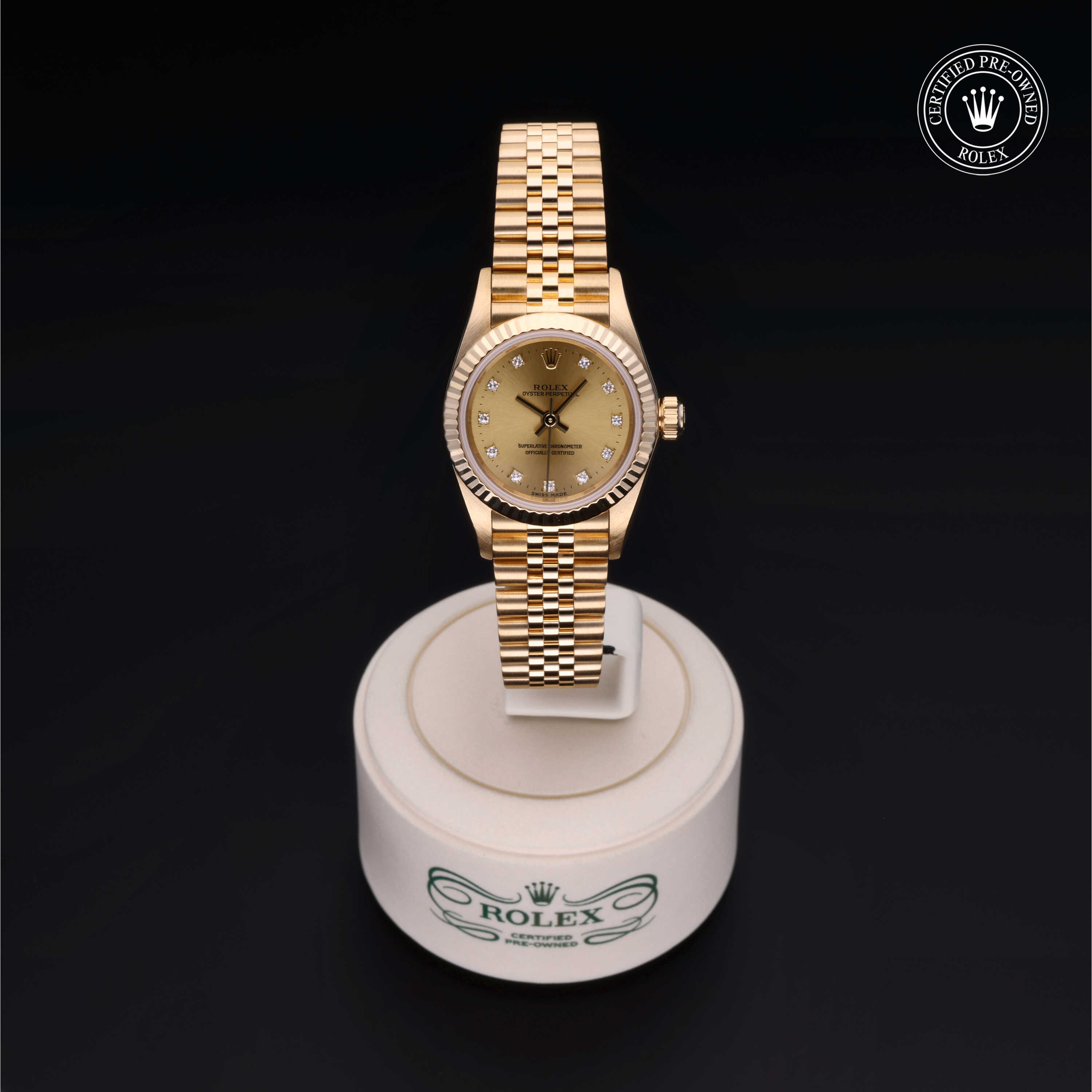 Rolex Oyster Perpetual in Gold 18 Carat Yellow M76198-0024 at Heller Jewelers